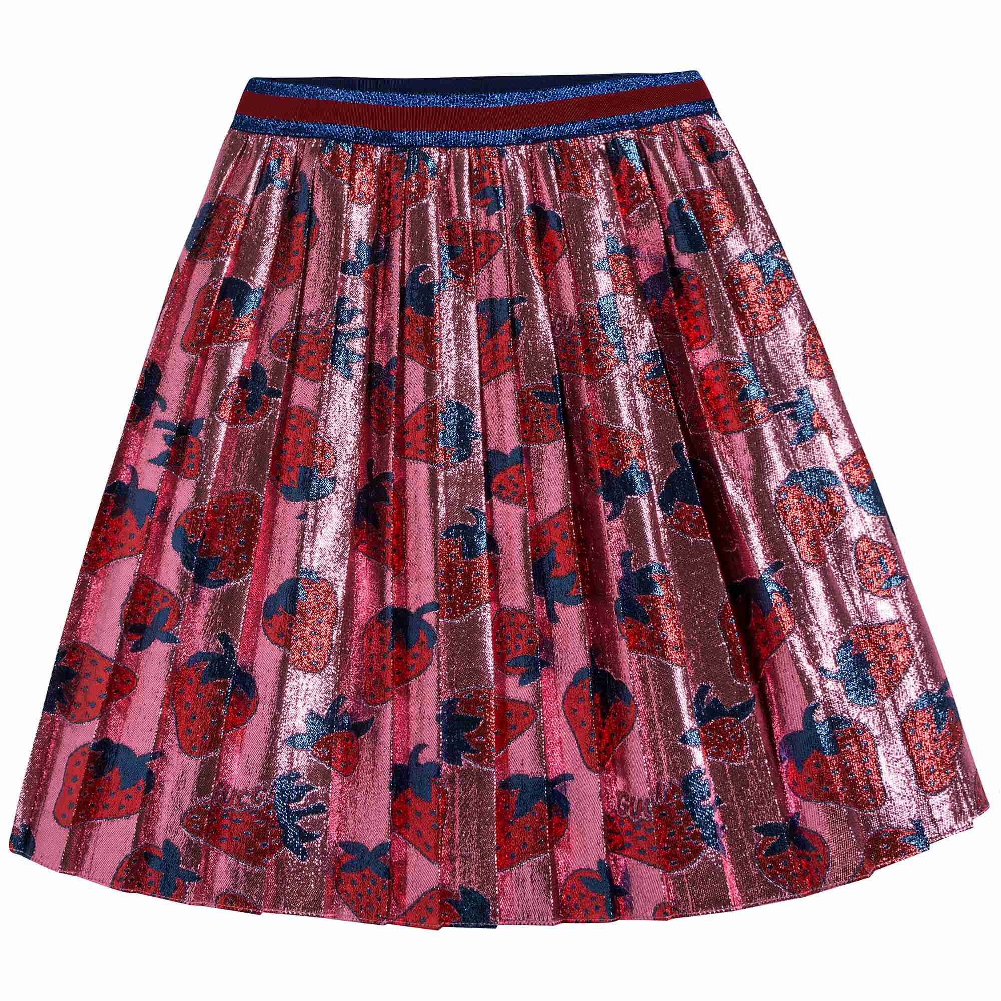 Girls Pink Strawberry Skirt