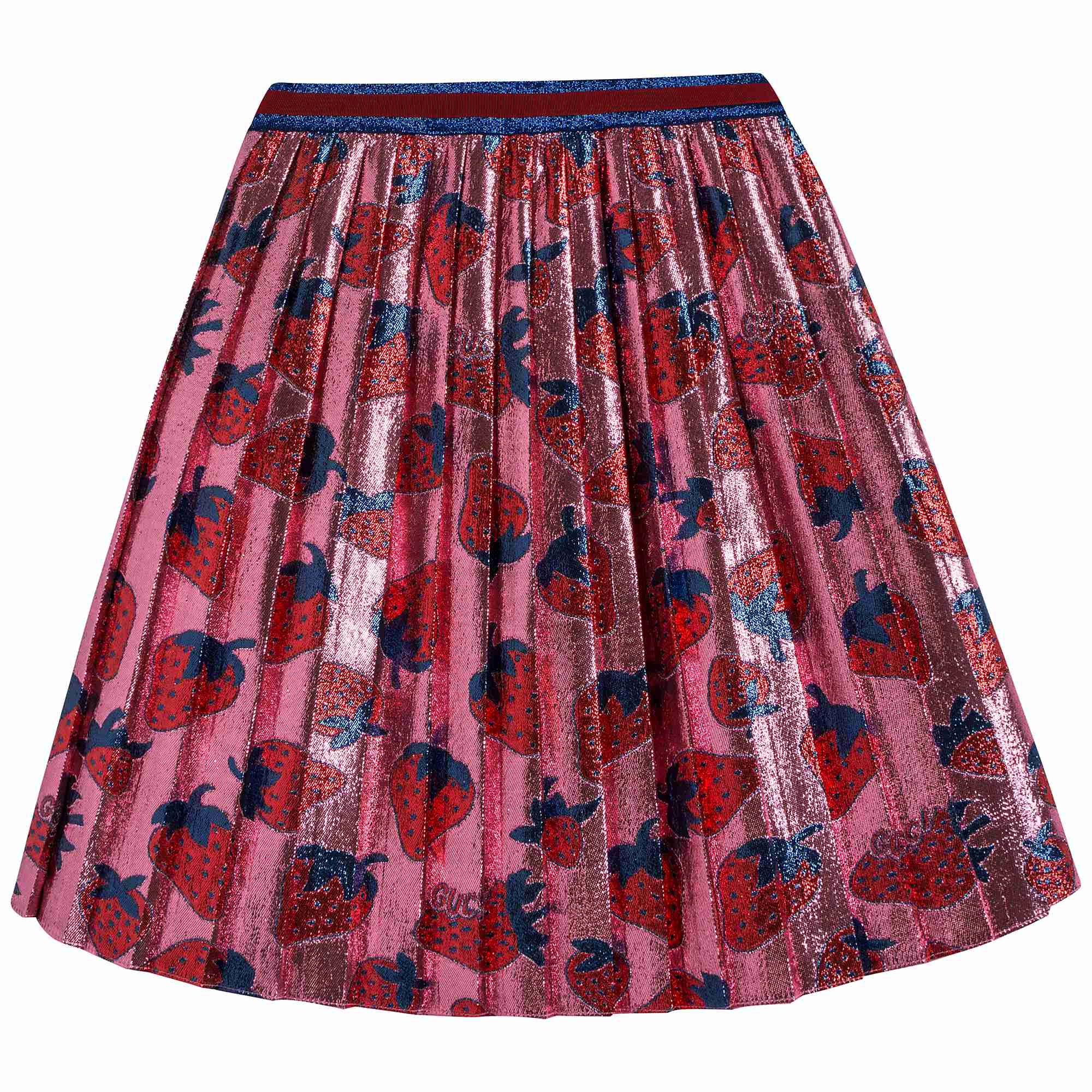 Girls Pink Strawberry Skirt