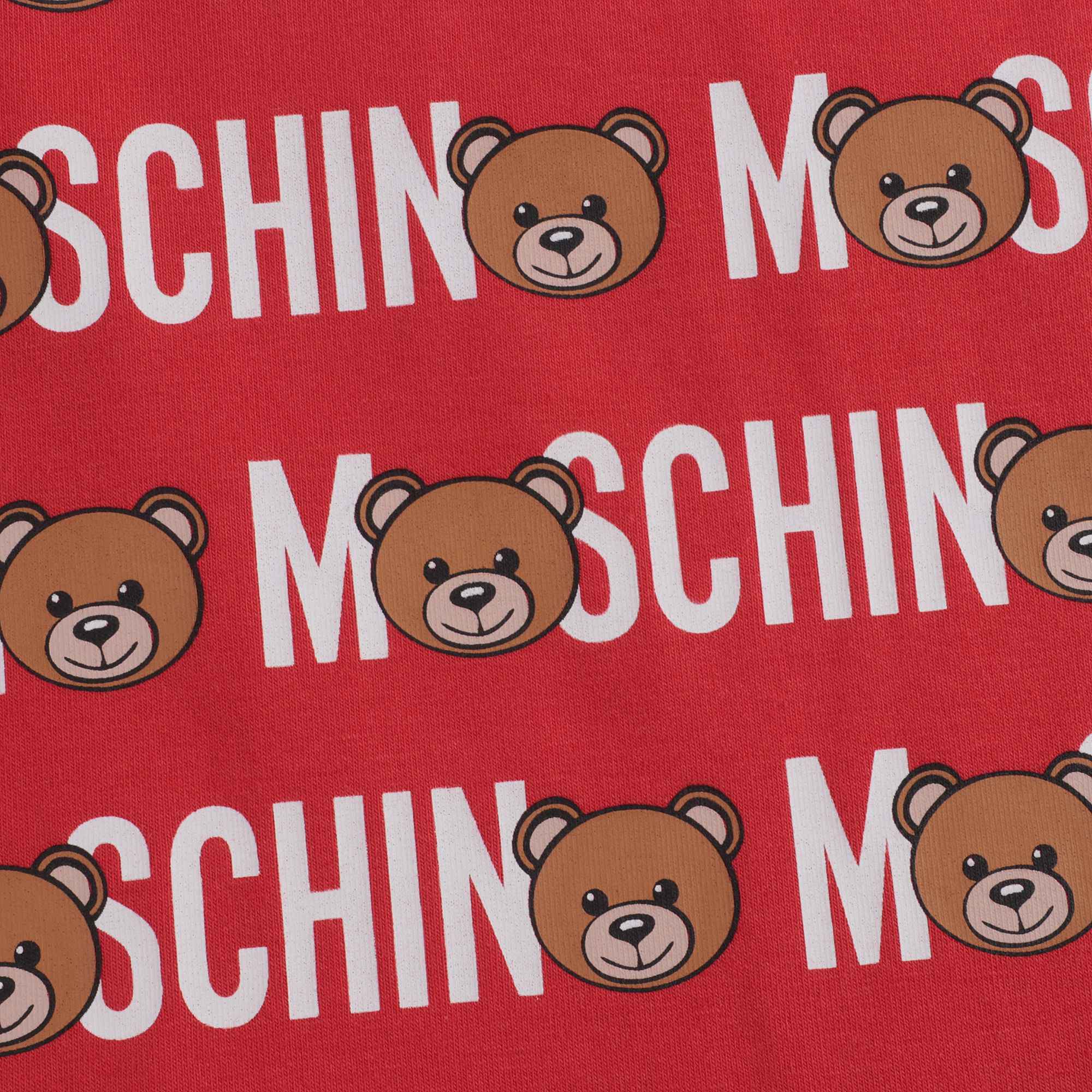 Girls Red Toy Lettering Cotton Dress