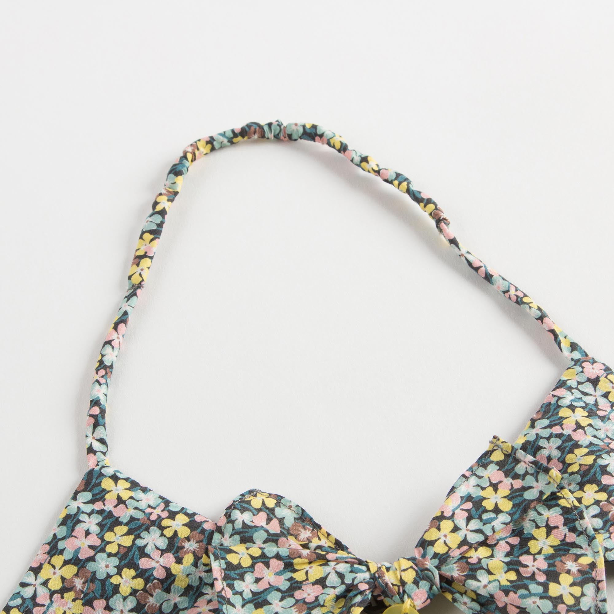 女大童碎花比基尼