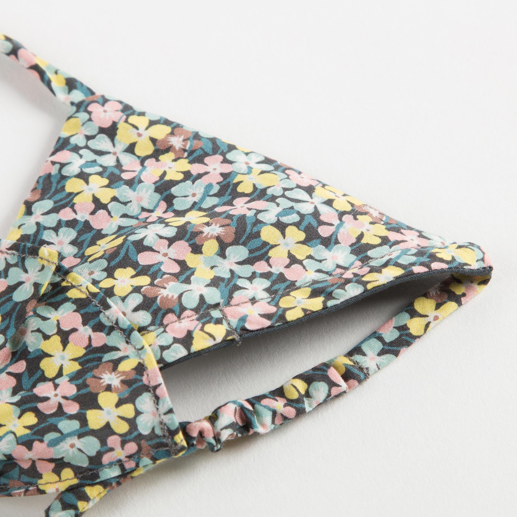 女大童碎花比基尼