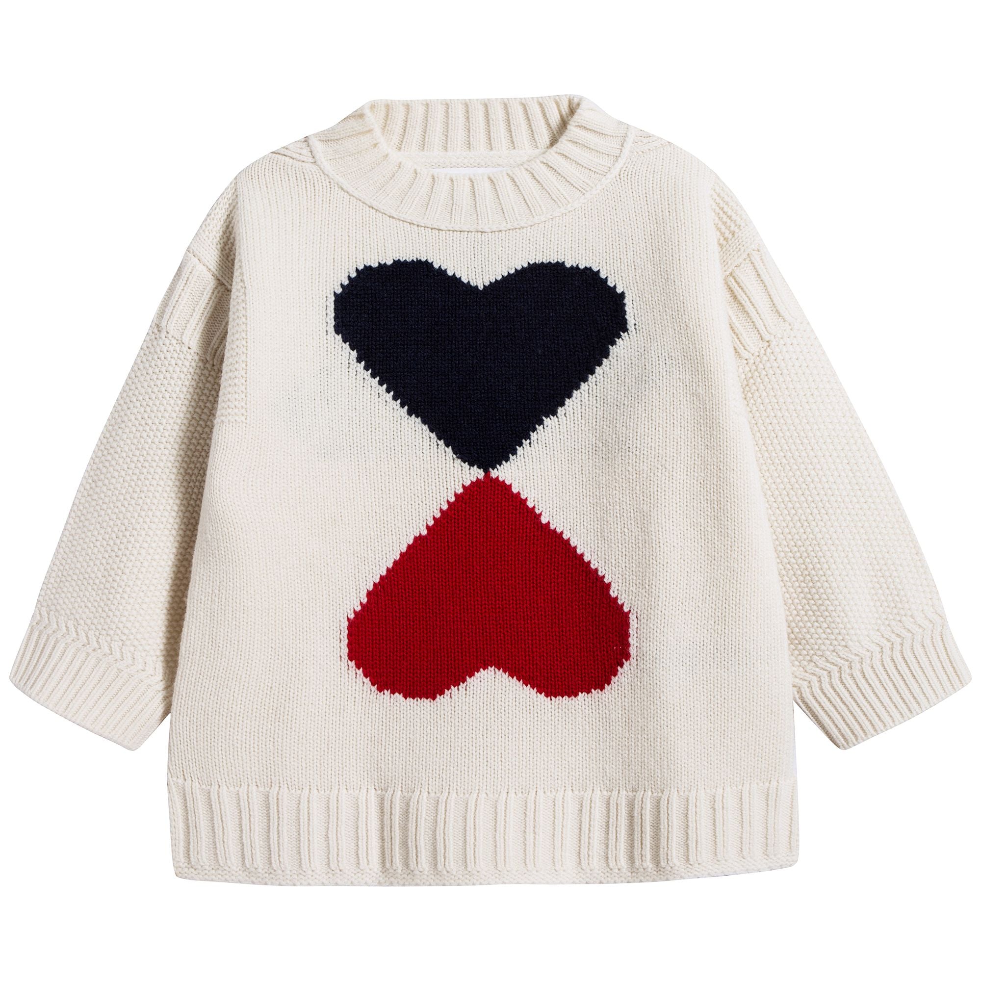 Girls Ivory Wool Sweater
