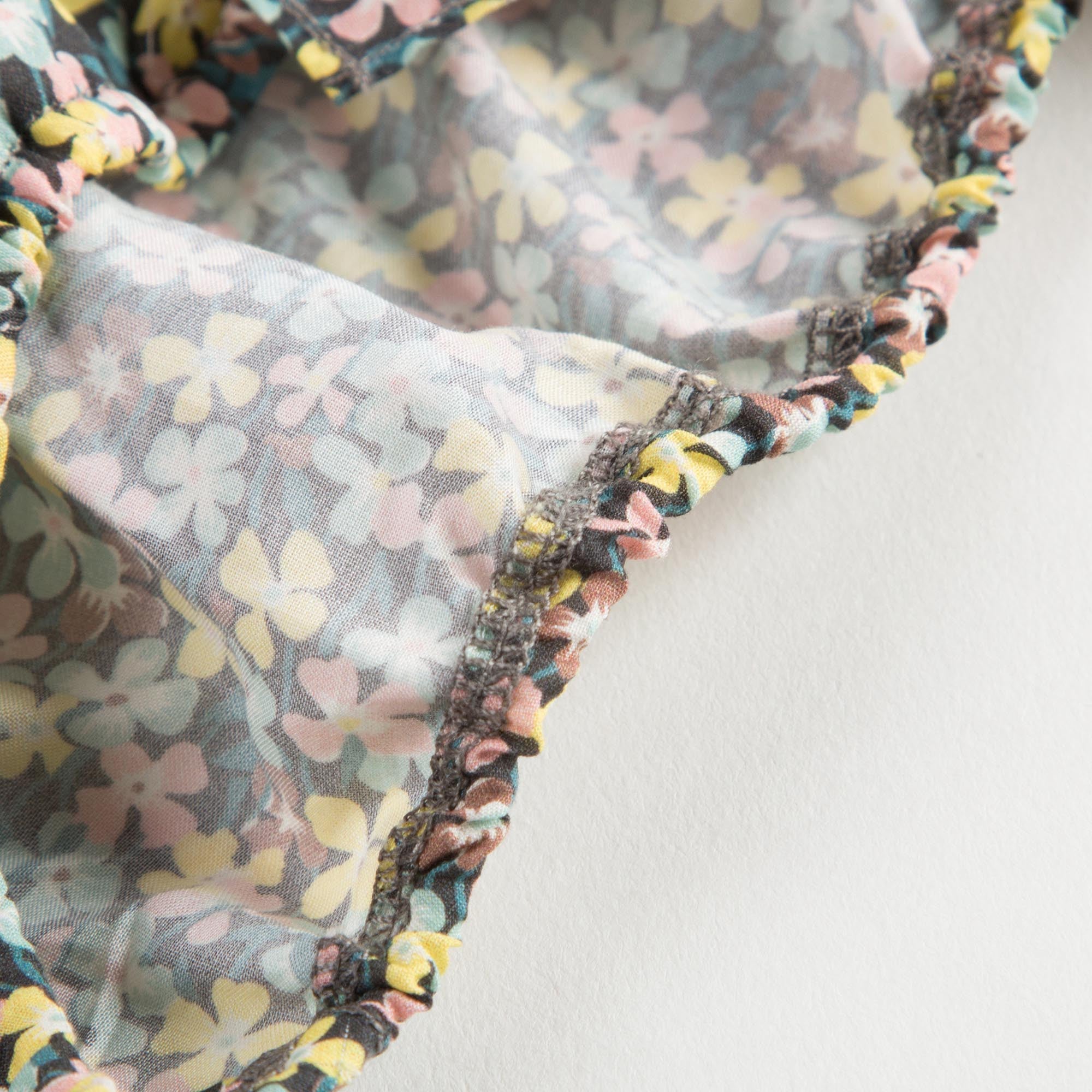 女大童碎花比基尼