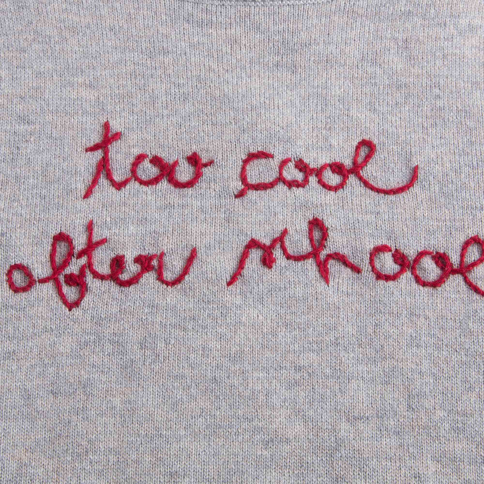 Girls Chine Grey Sweater