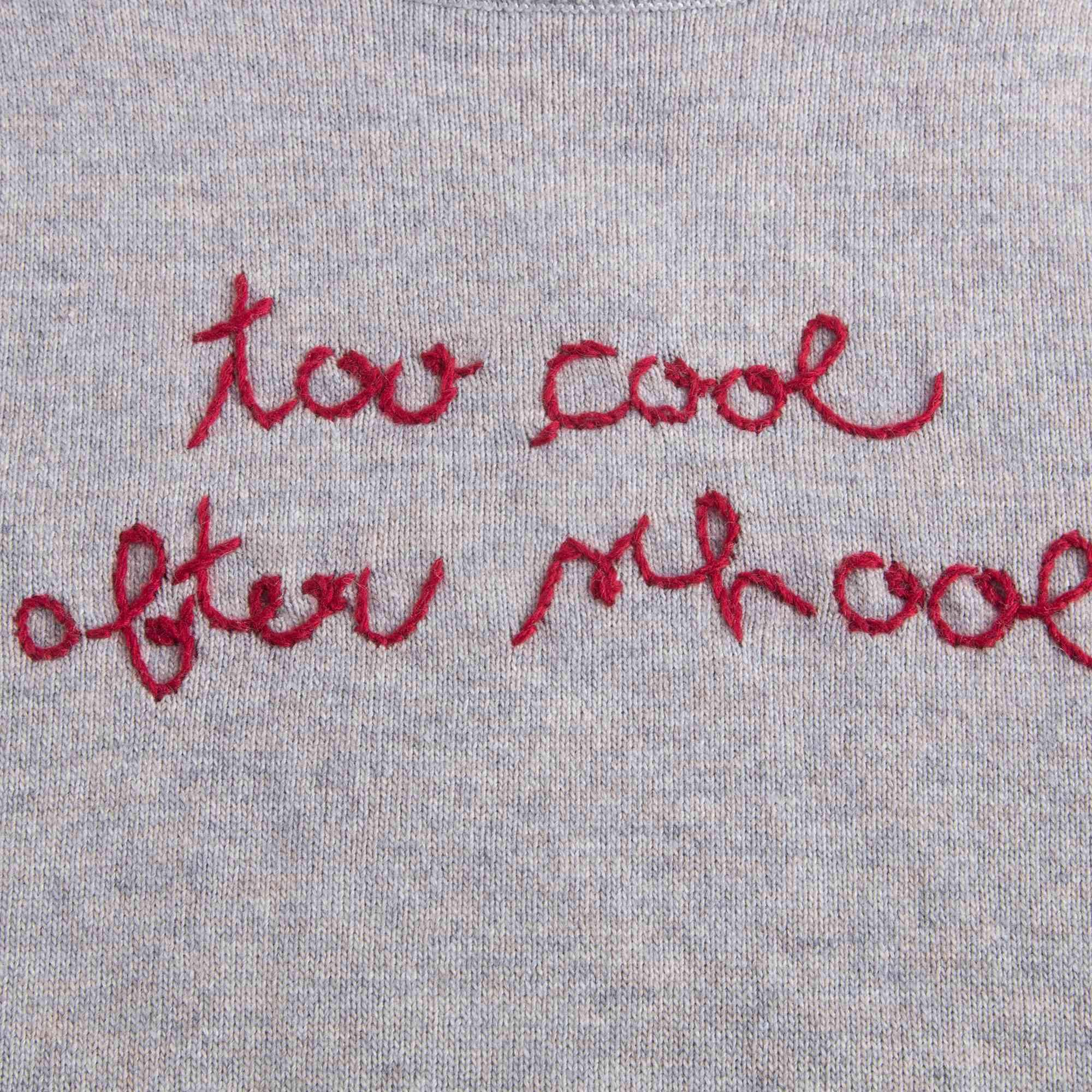 Girls Chine Grey Sweater