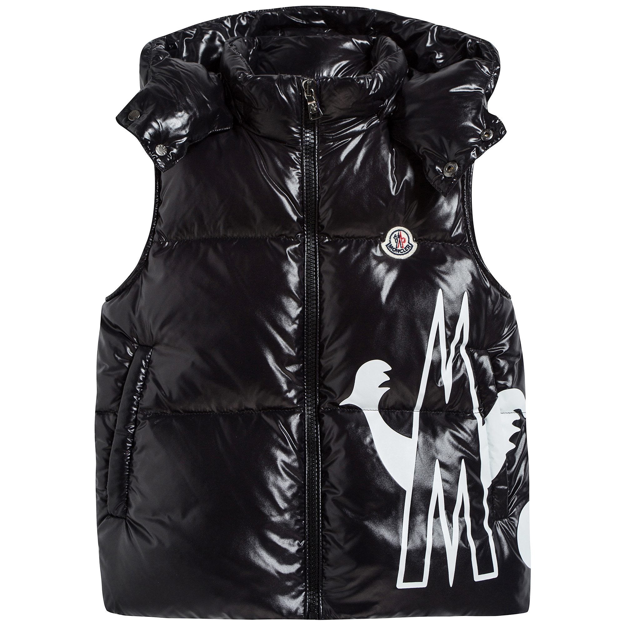 Boys & Girls  Black Padded Down Gilet