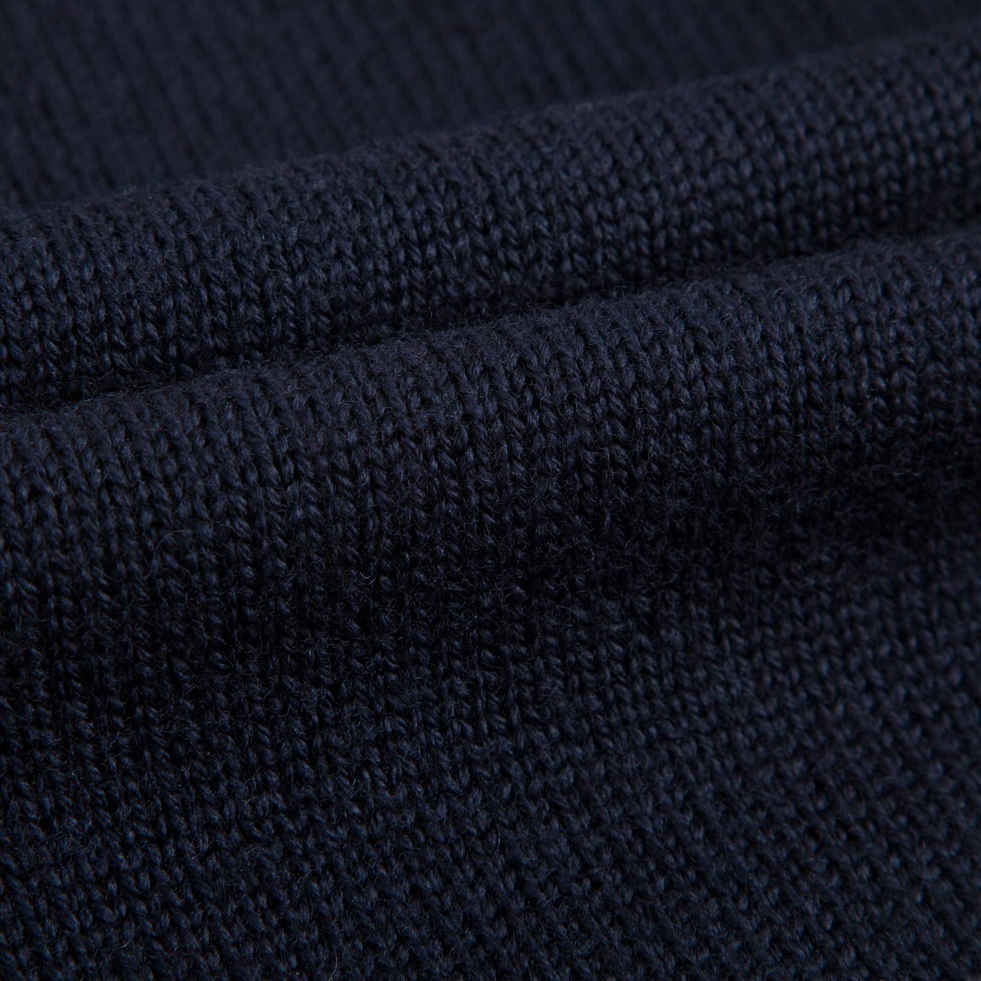 Girls Blue Knitted & Down Padded Zip-up Top