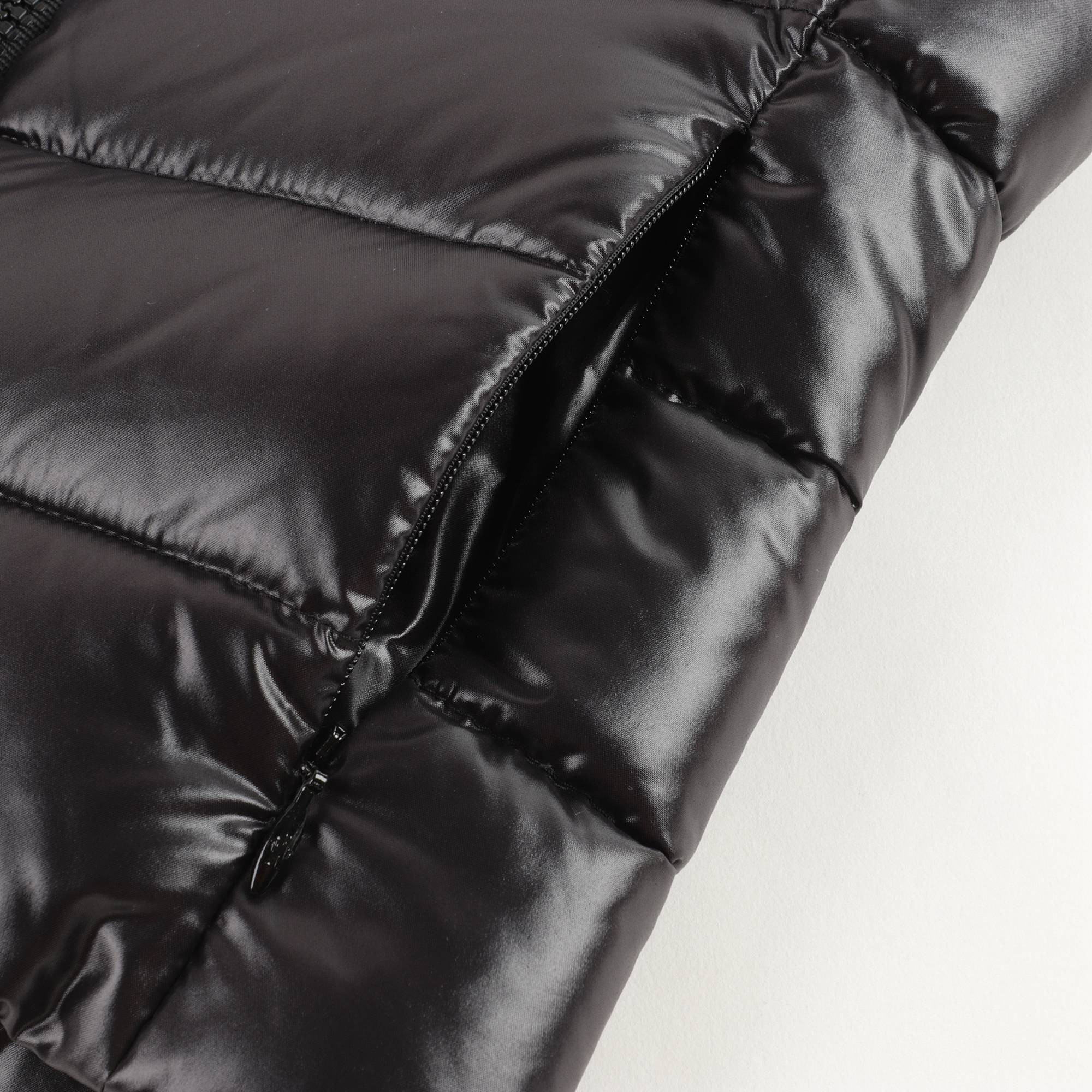Girls Black "GHANY" Padded Down Gilet