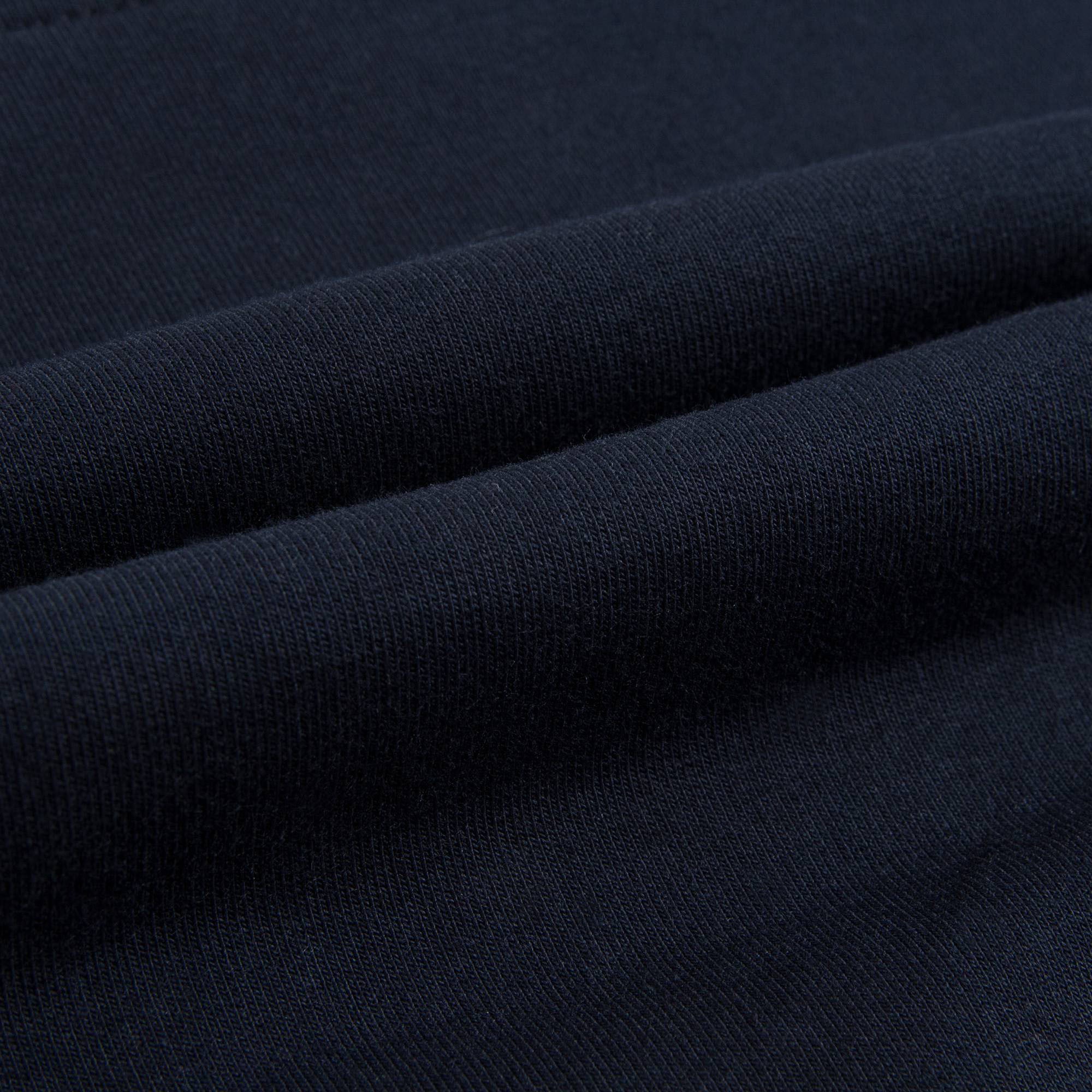 Girls Navy Blue Cotton Sweatshirt With Gold Medusa Logo