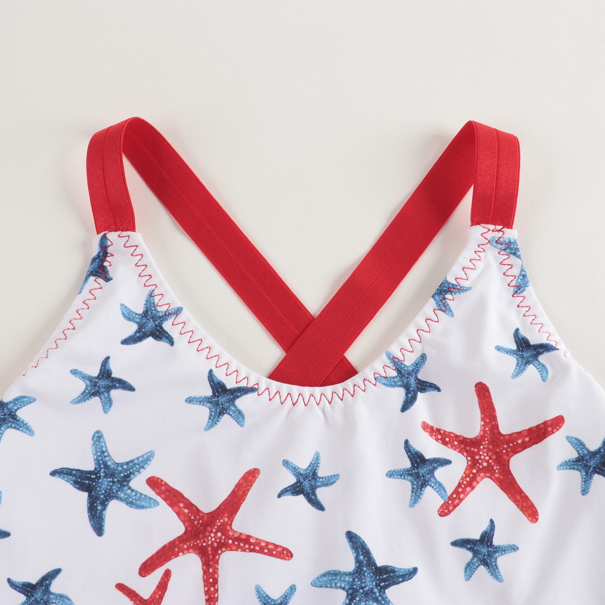 Baby Girls White Star Swimsuit