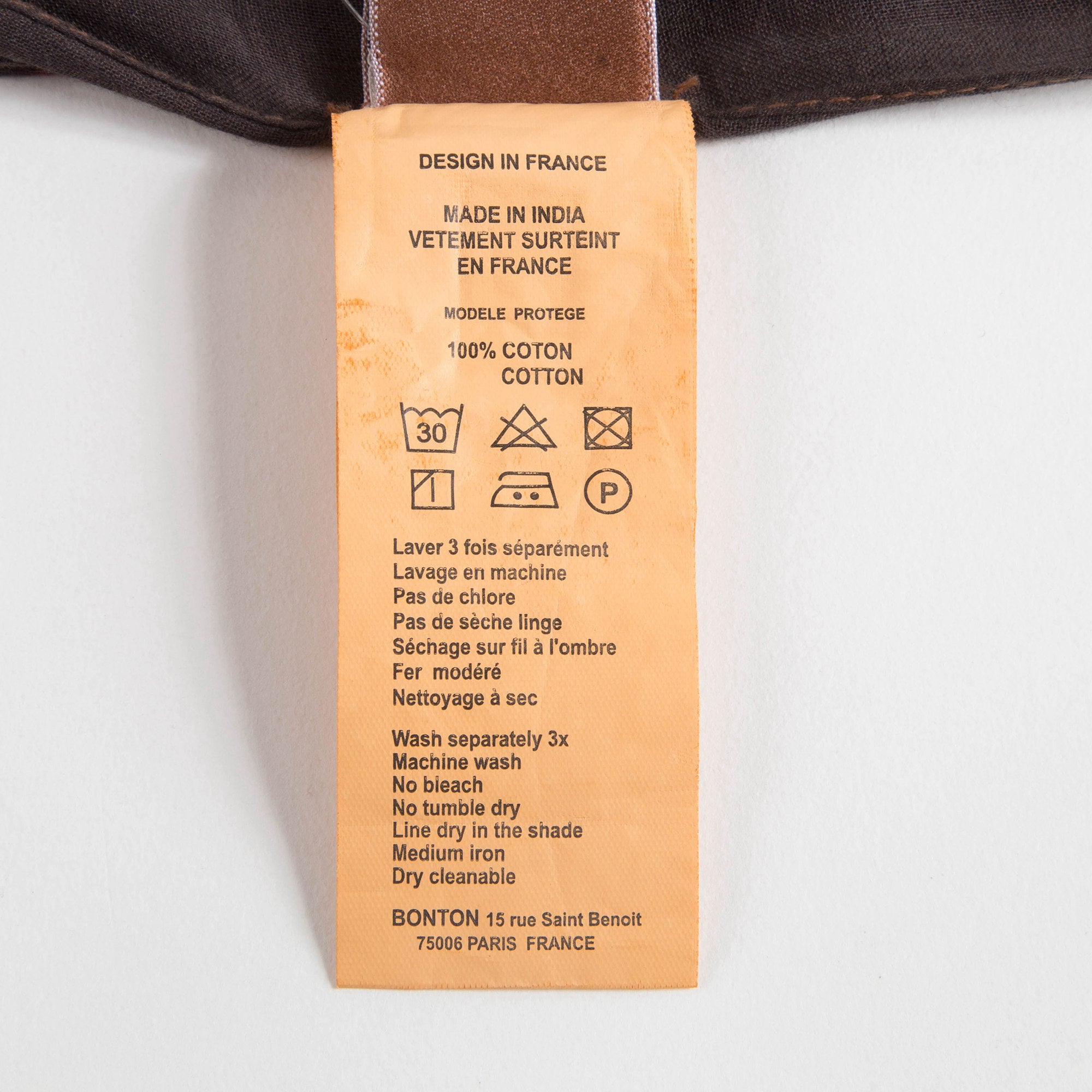 Girls Chestnut Cotton Square Scarf
