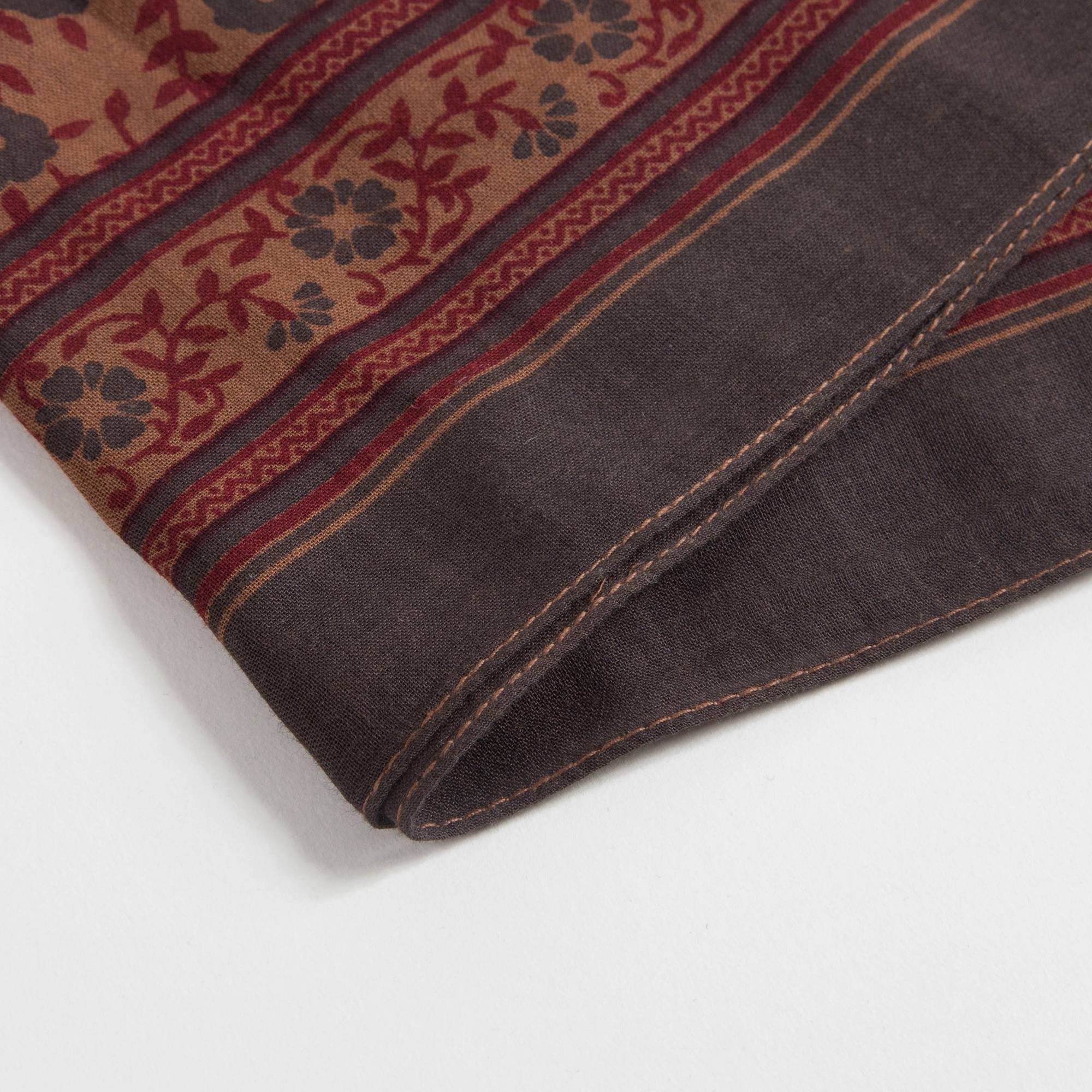 Girls Chestnut Cotton Square Scarf