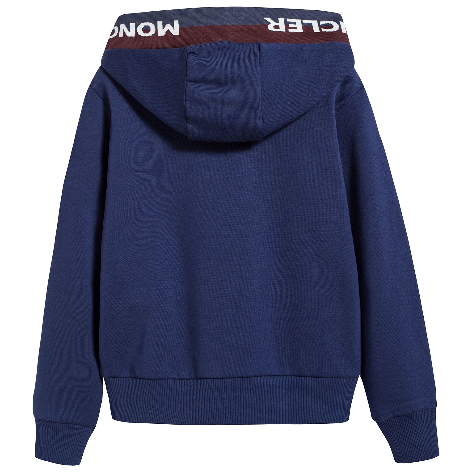 Boys Dark Blue Hooded Cotton Sweatshirt