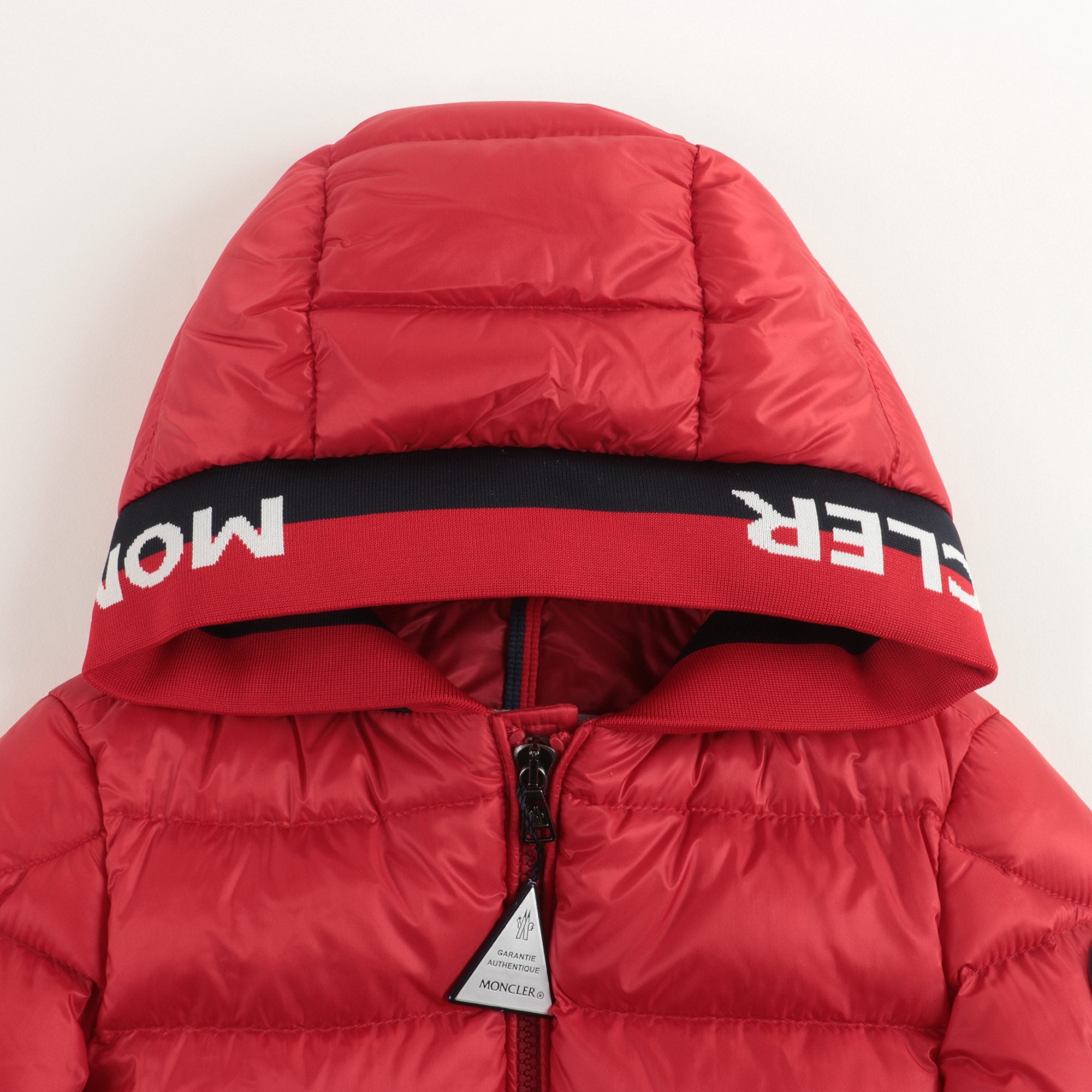 Baby Boys Red "BASS" Padded Down Coat