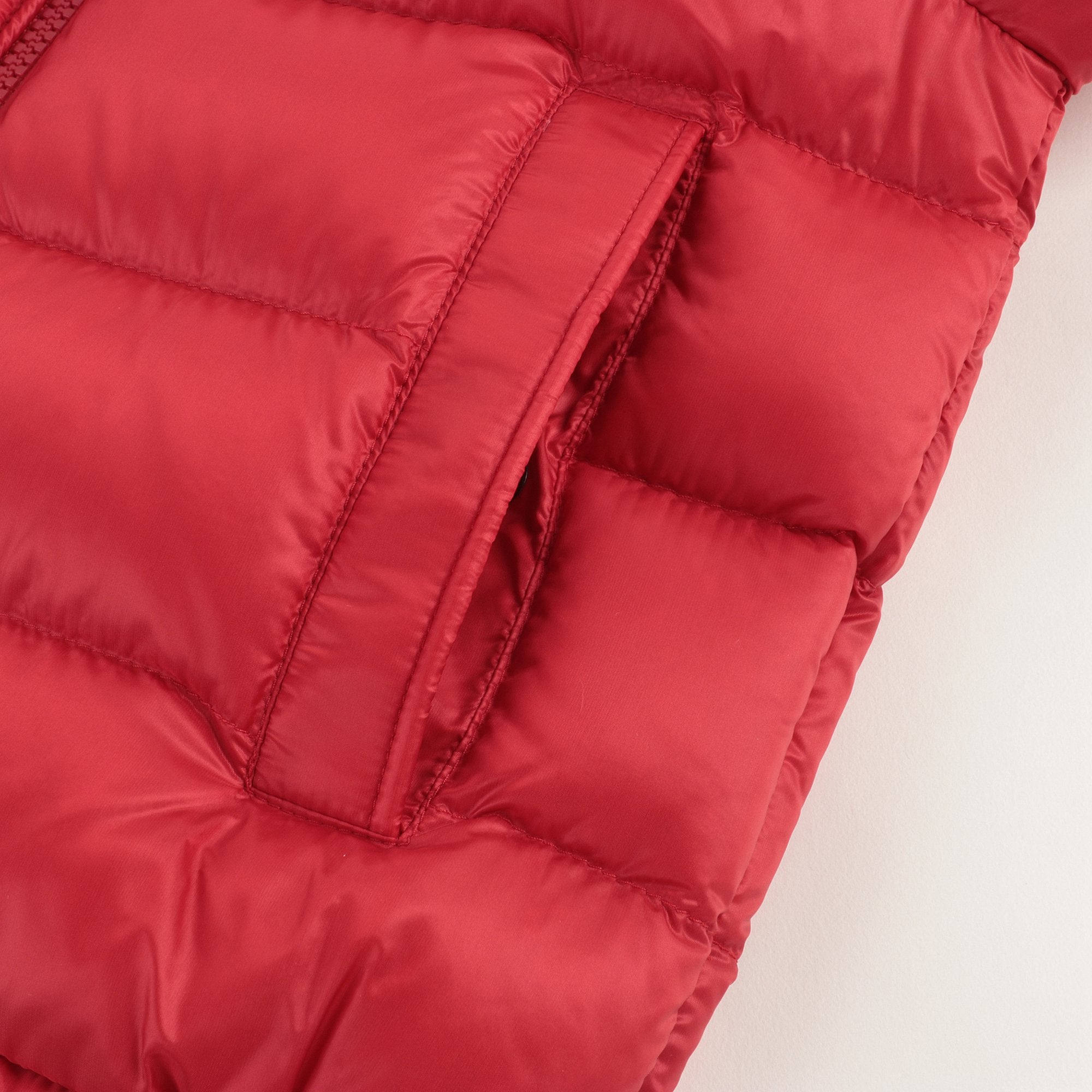 Baby Boys Red "BASS" Padded Down Coat