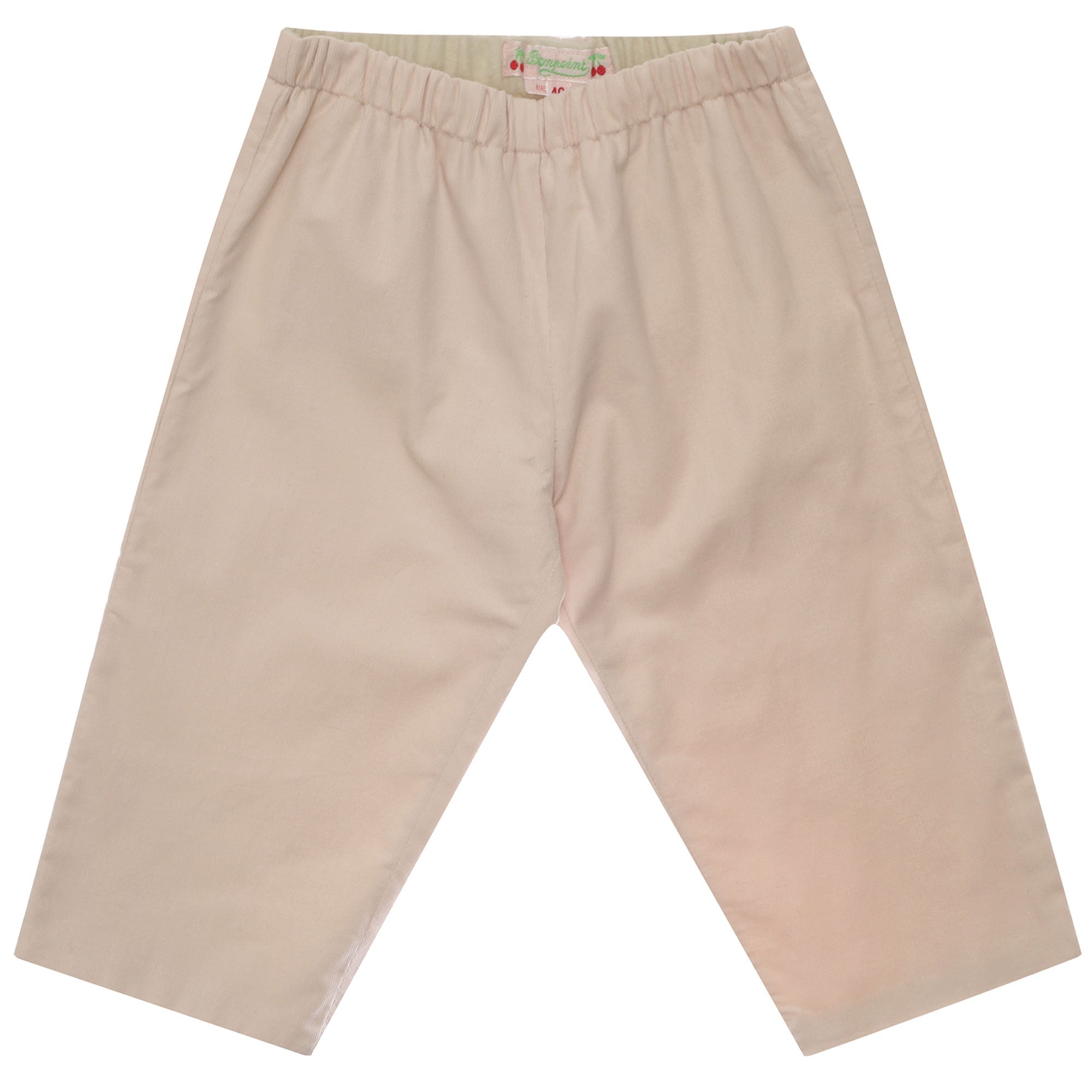 Baby Pale Pink Cotton Trouser - CÉMAROSE | Children's Fashion Store - 1