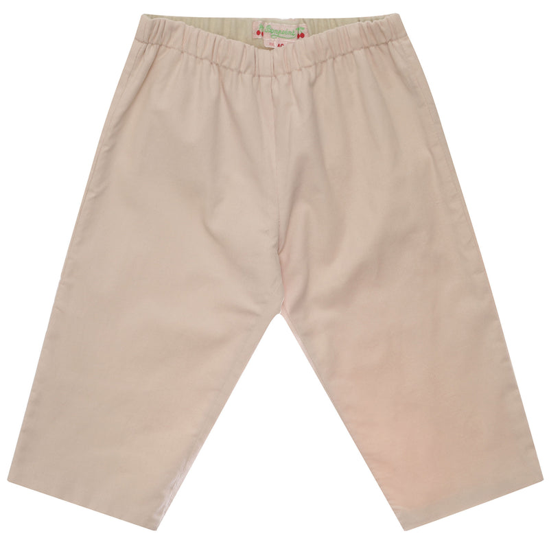 Baby Pale Pink Cotton Trouser - CÉMAROSE | Children's Fashion Store - 1