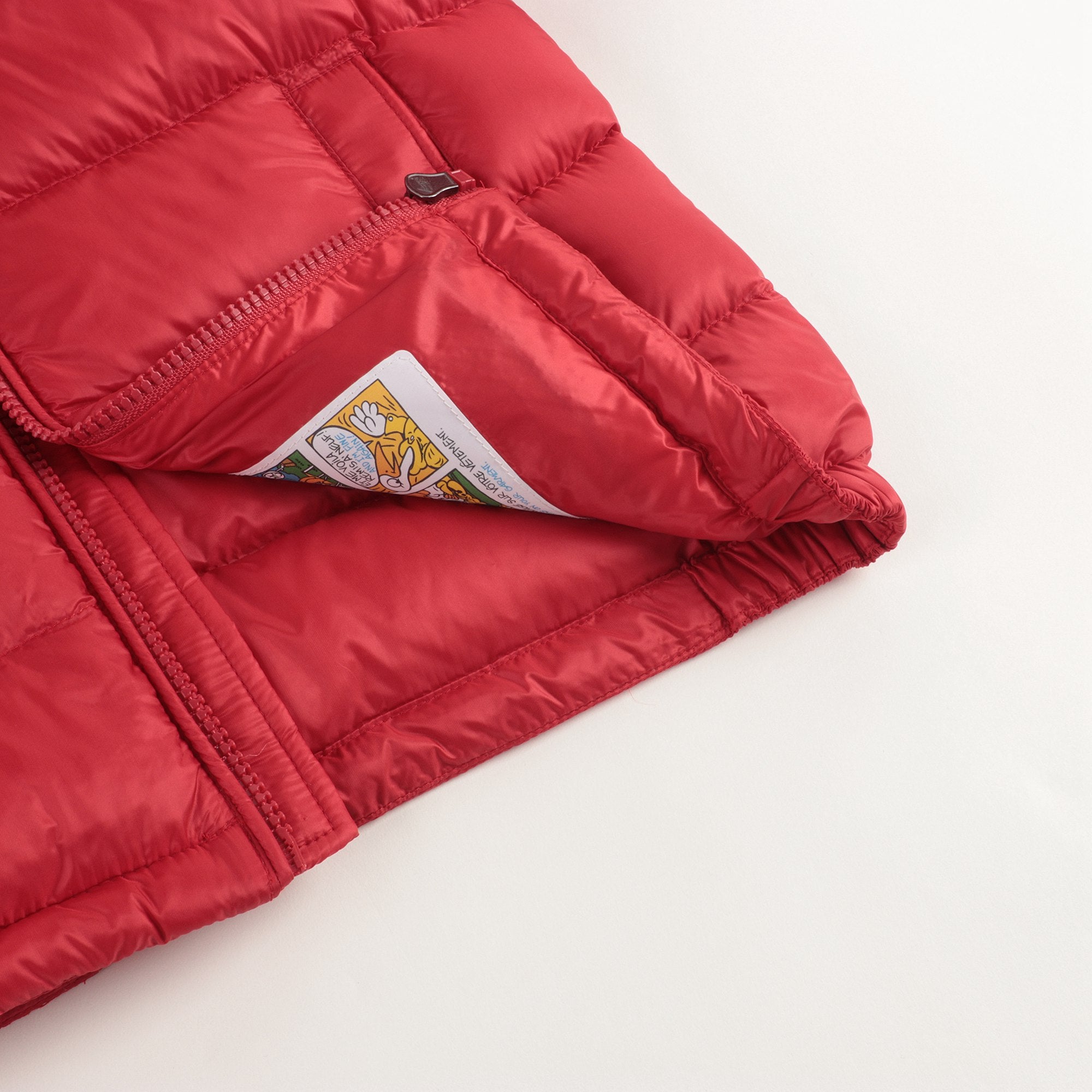 Baby Boys Red "BASS" Padded Down Coat