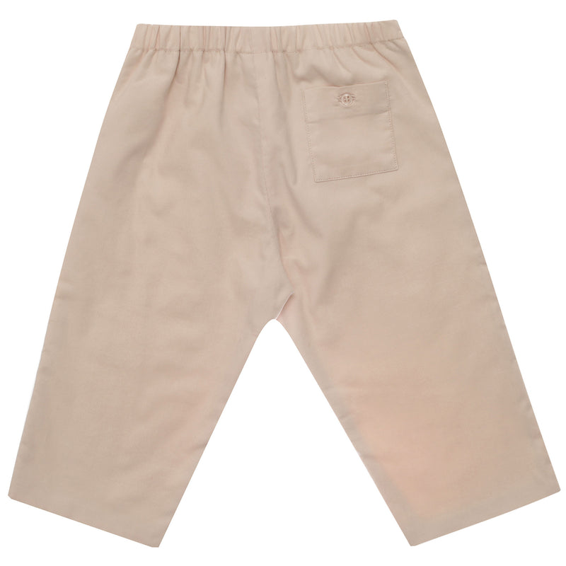 Baby Pale Pink Cotton Trouser - CÉMAROSE | Children's Fashion Store - 2