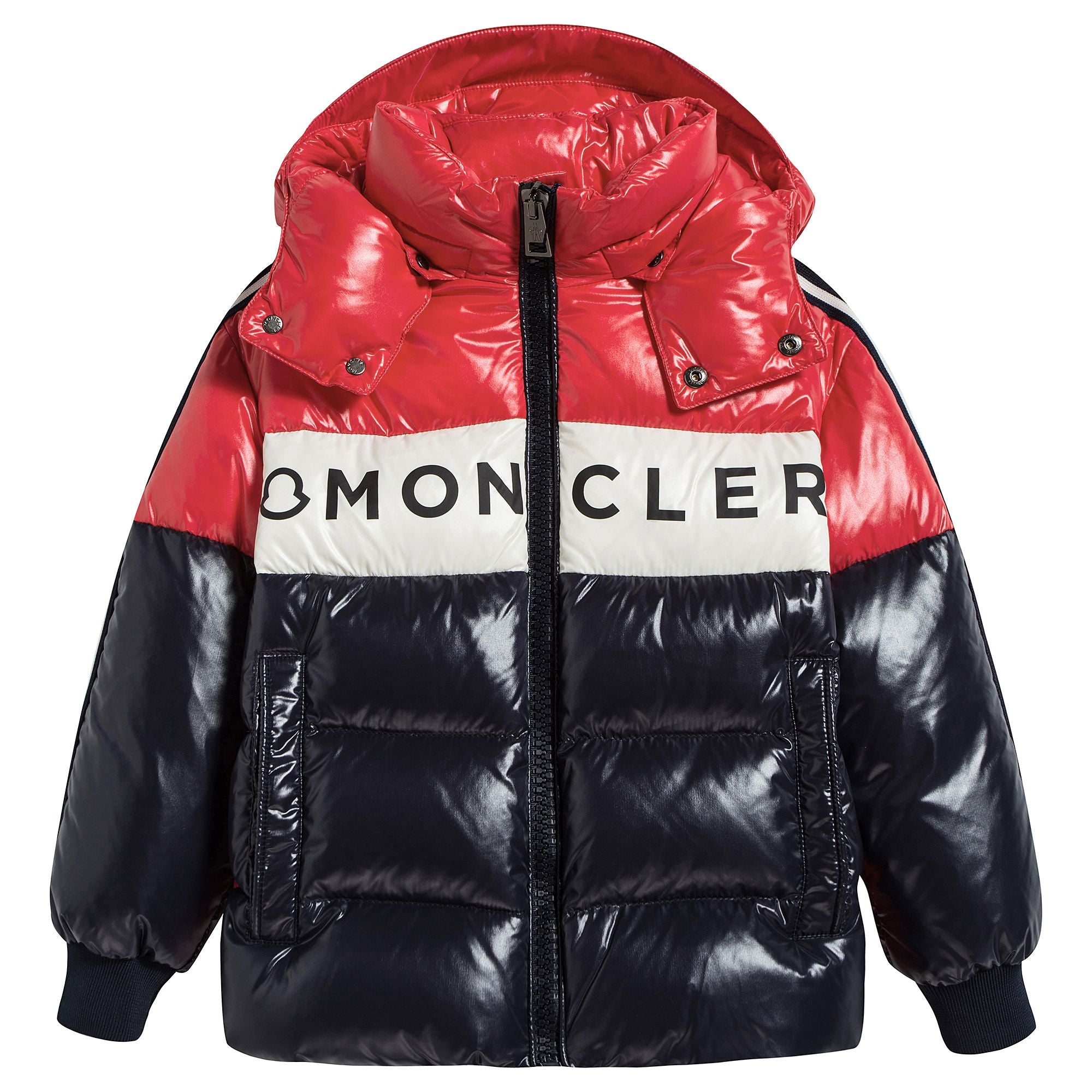 Boys Red "FEBREGE" Padded Down Puffer Jacket