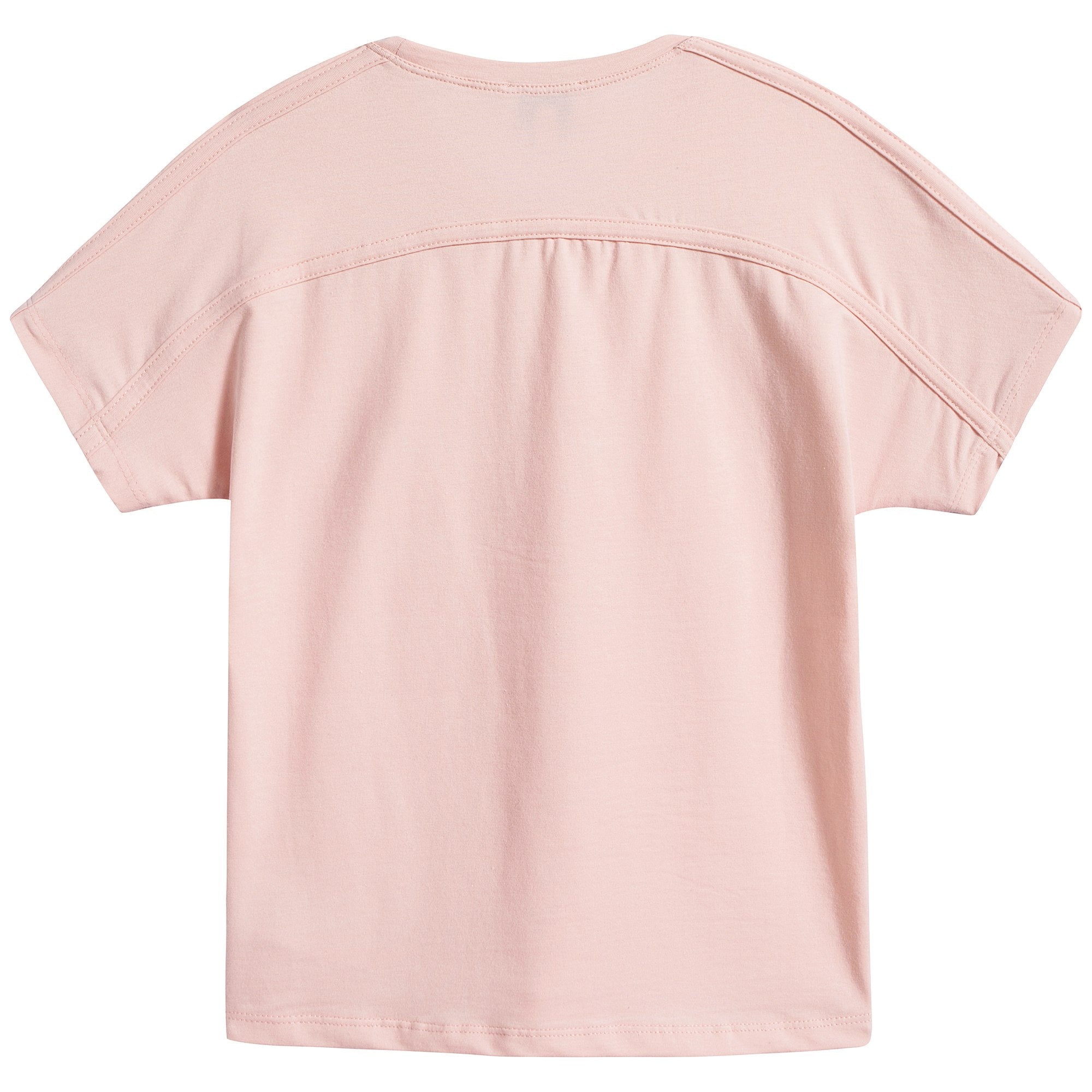 Girls Pink Cotton T-shirt