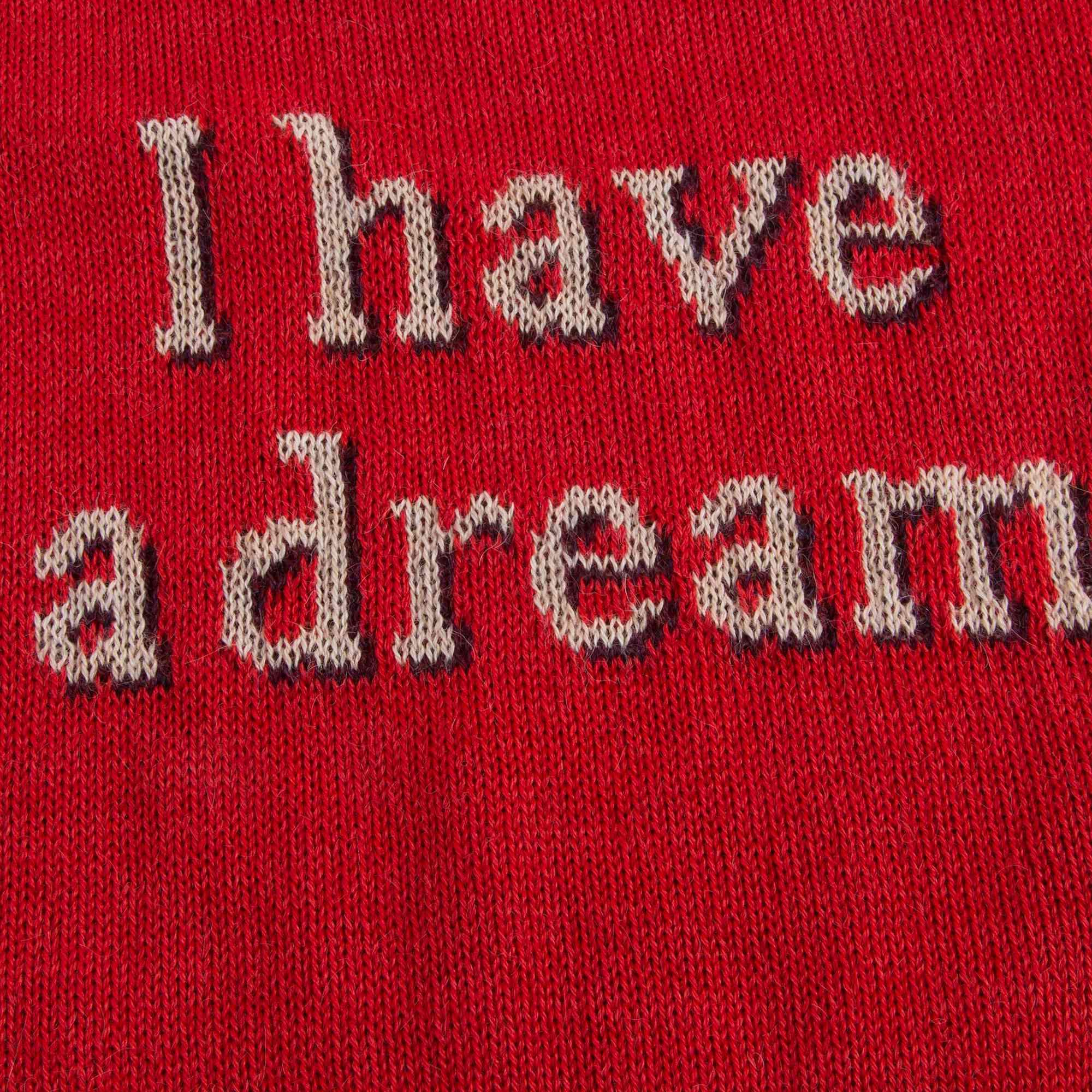 Girls Red Cotton Baby Alpaca Sweater