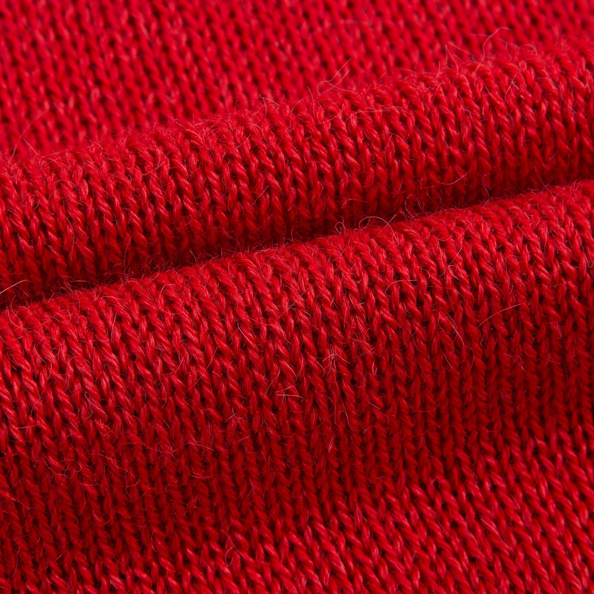 Girls Red Cotton Baby Alpaca Sweater