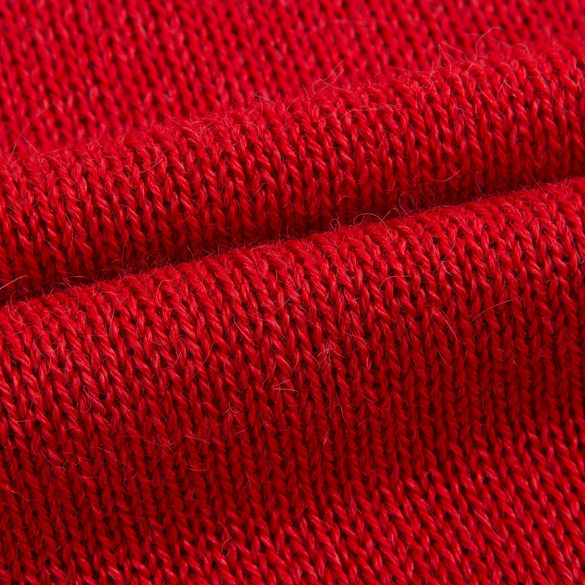 Girls Red Cotton Baby Alpaca Sweater