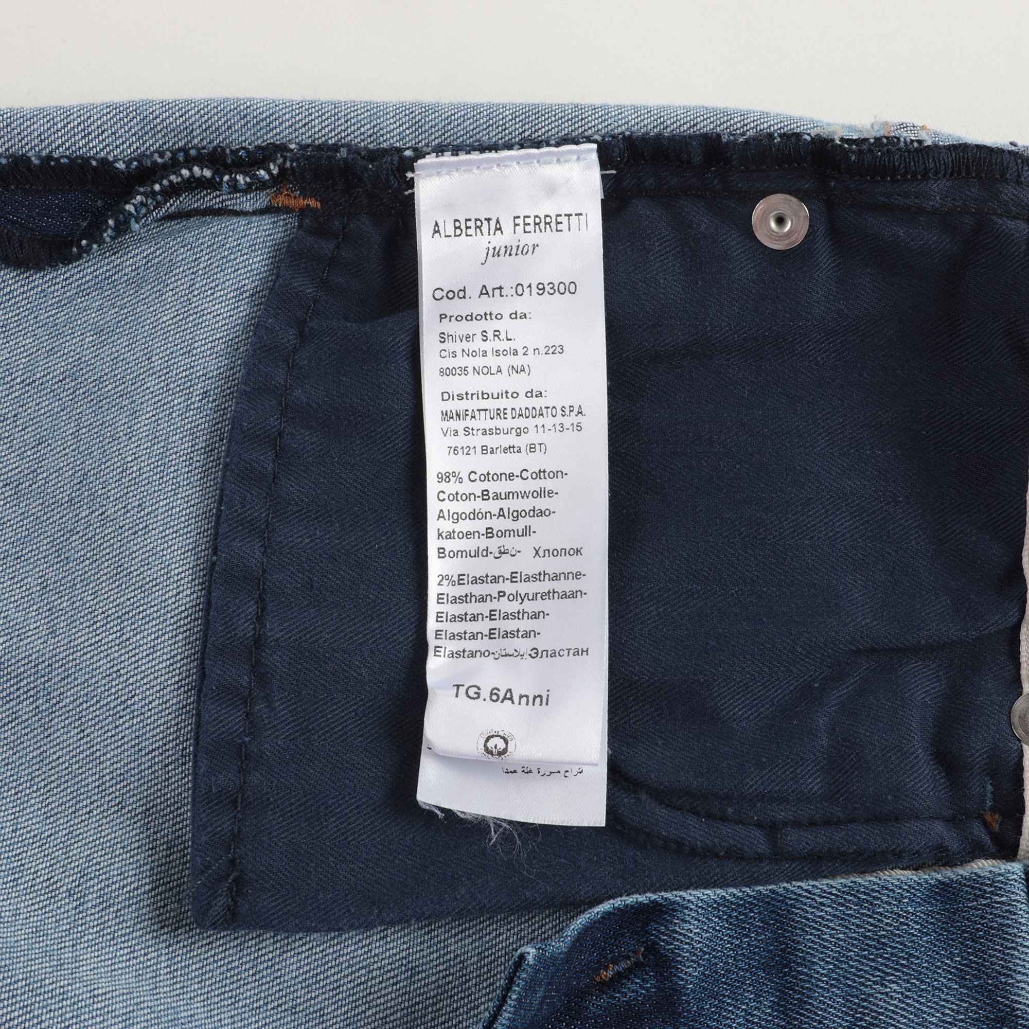Girls Blue Denim Trousers