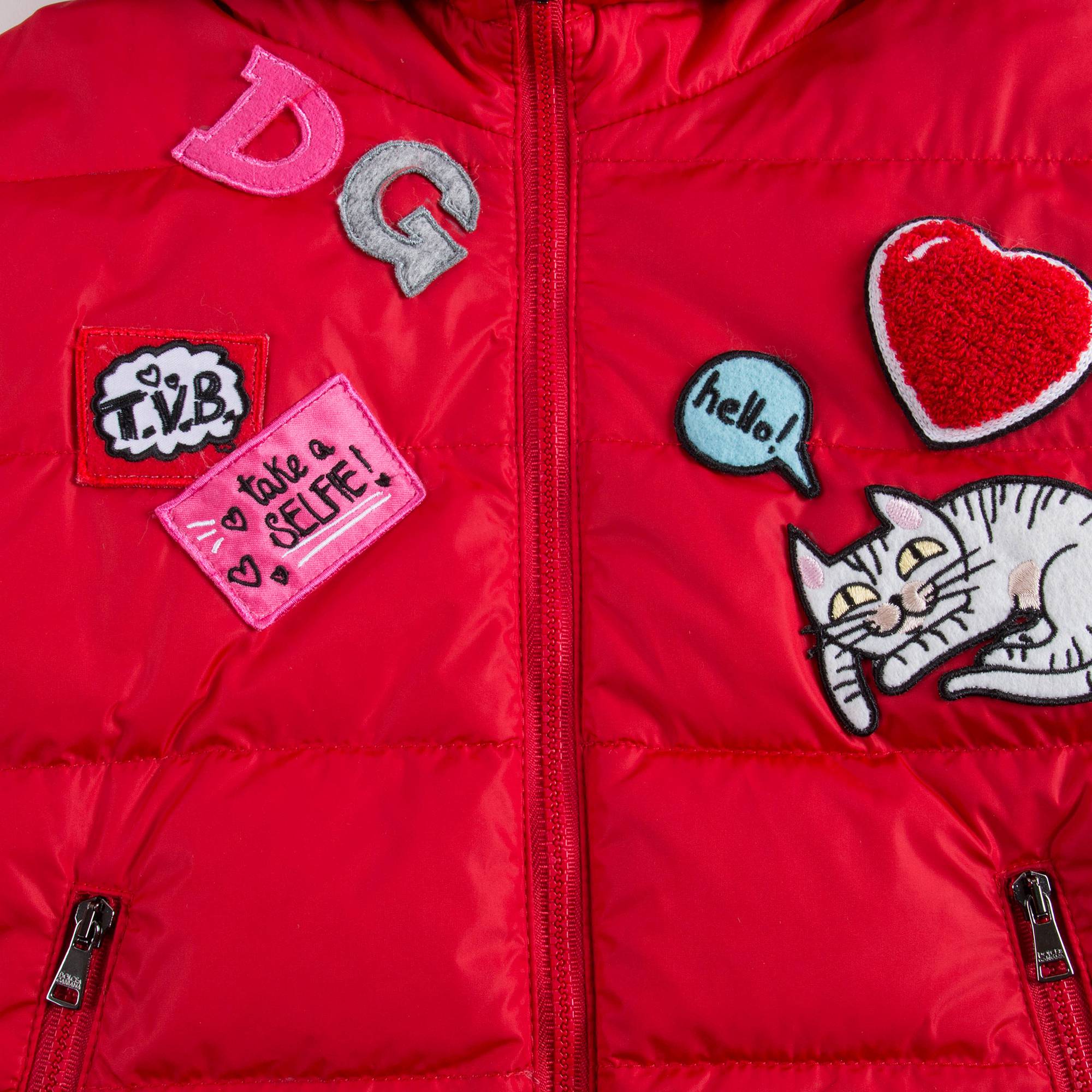 Girls Red Down Jacket