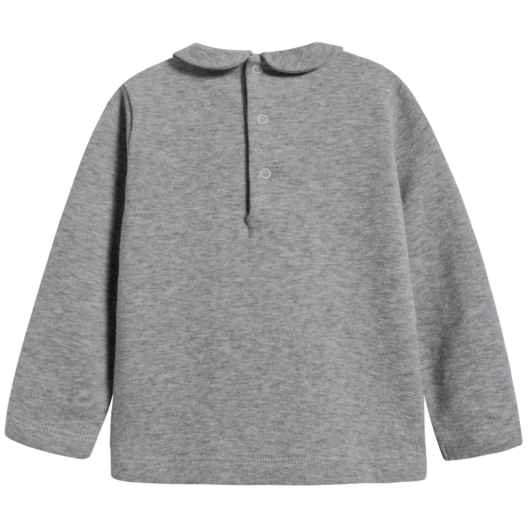 Baby Girls Grey Bear Cotton Two Piece Set