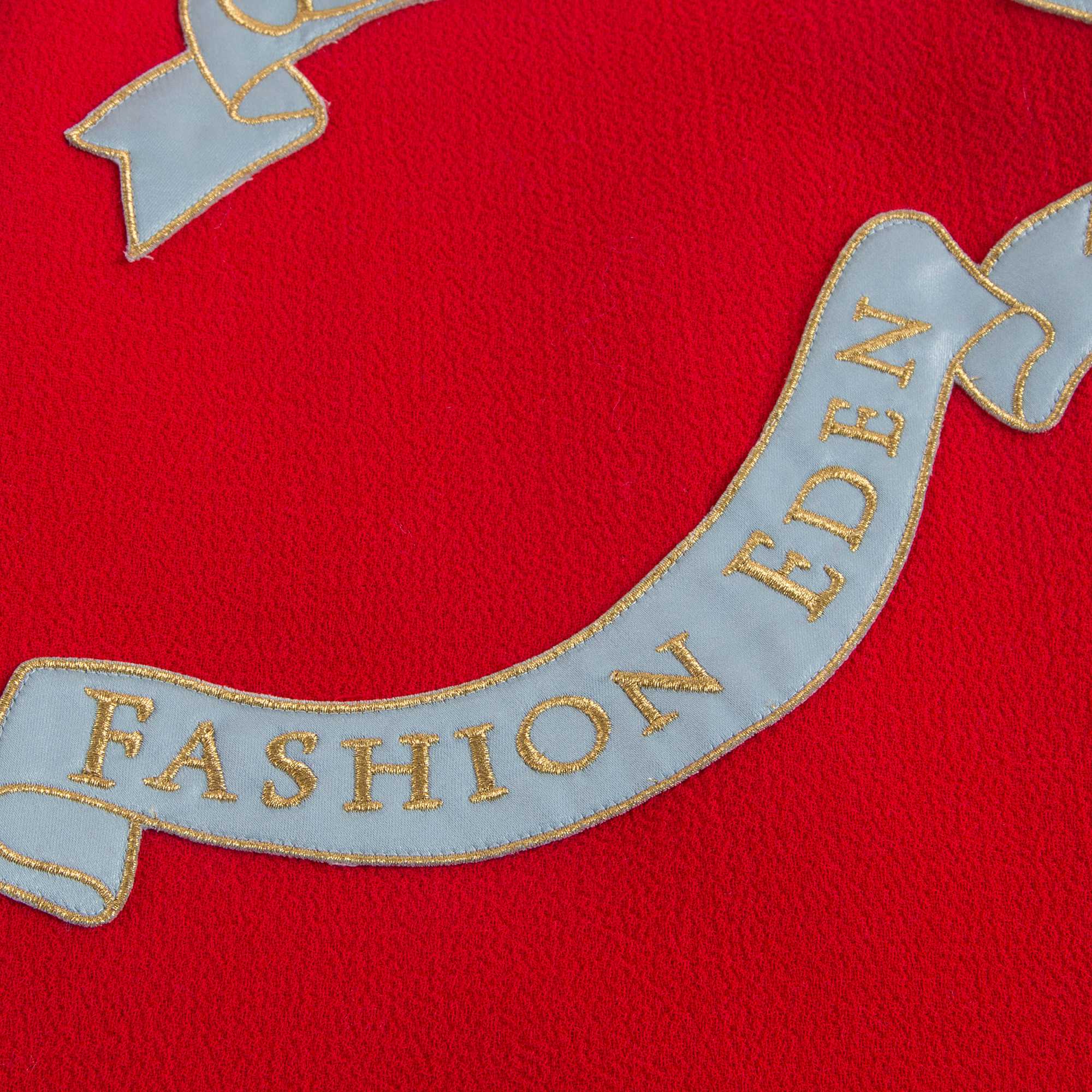 Girls Bright Red Wool Dress