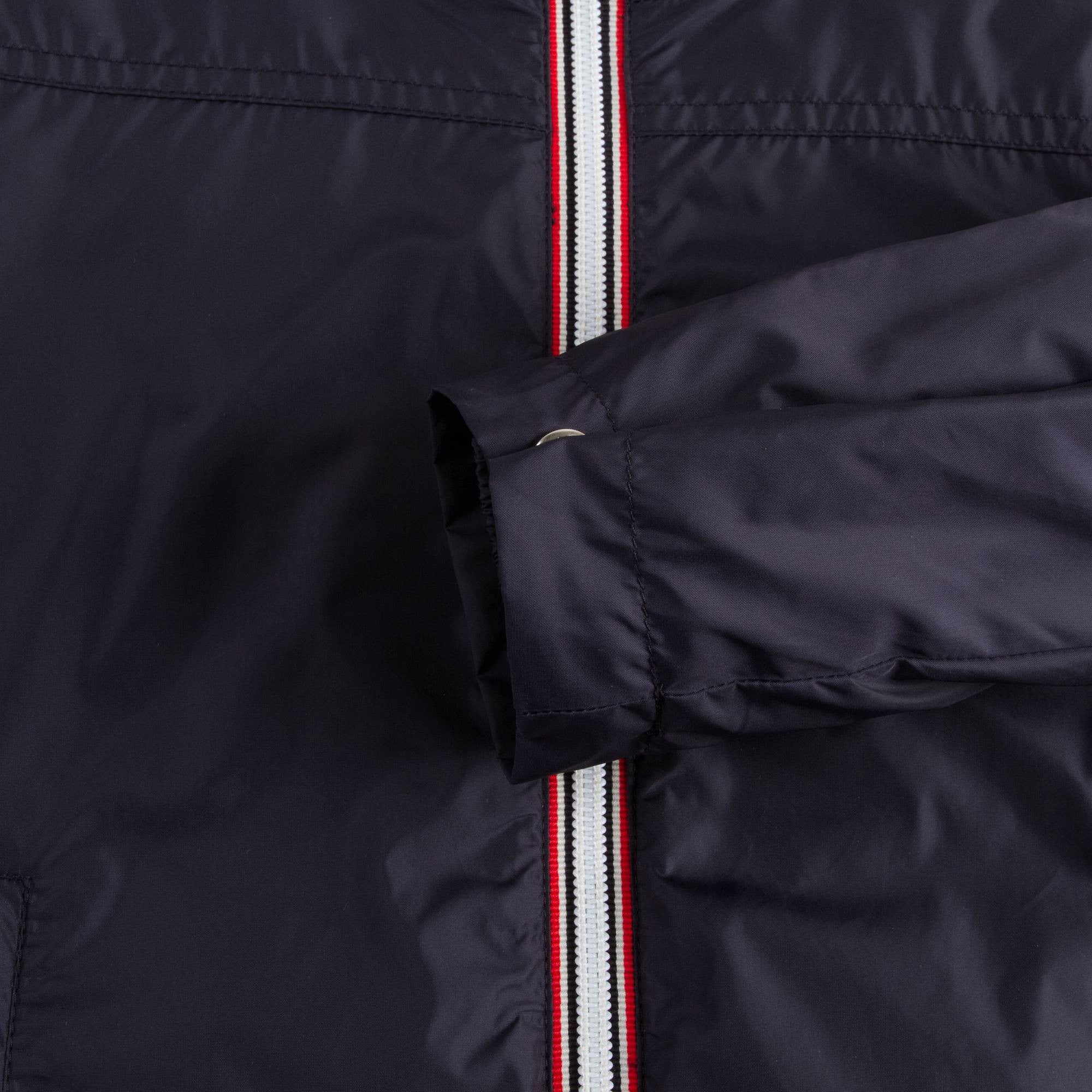 Boys Navy Blue Hooded 'Urville' Zip-Up Tops