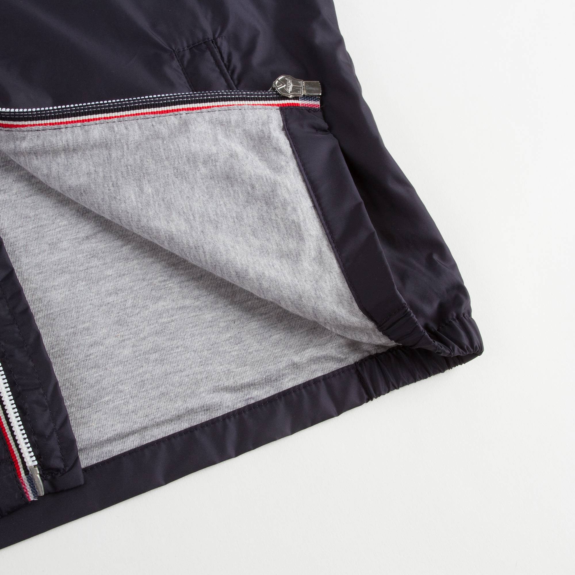 Boys Navy Blue Hooded 'Urville' Zip-Up Tops
