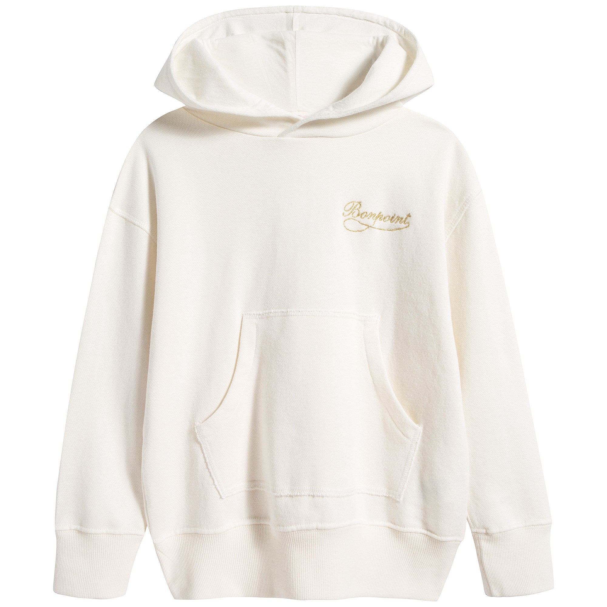 女童白色连帽卫衣