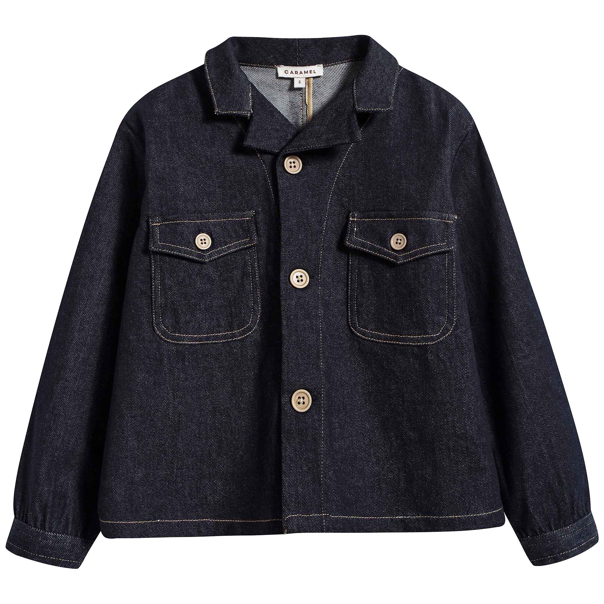 Boys Dark Blue Cotton Jacket