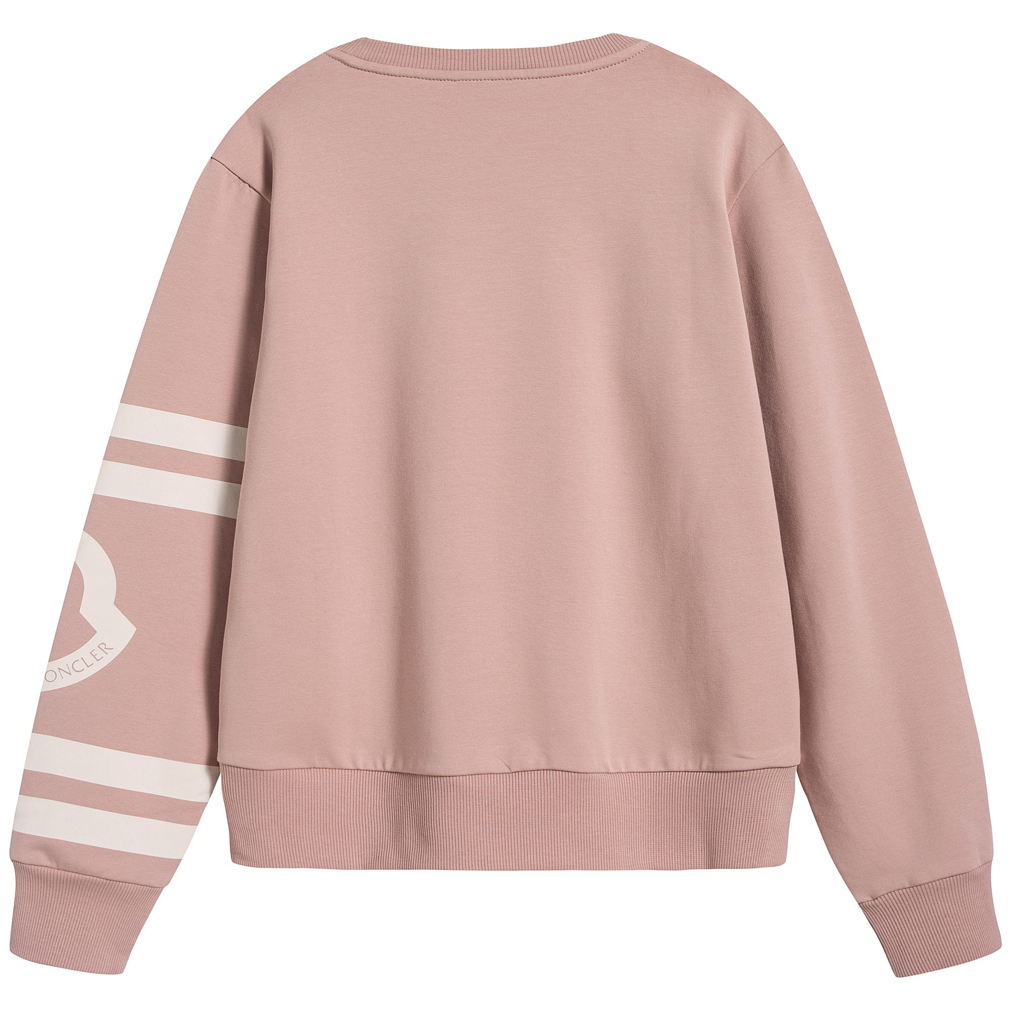 Girls Pink Logo Cotton Sweater
