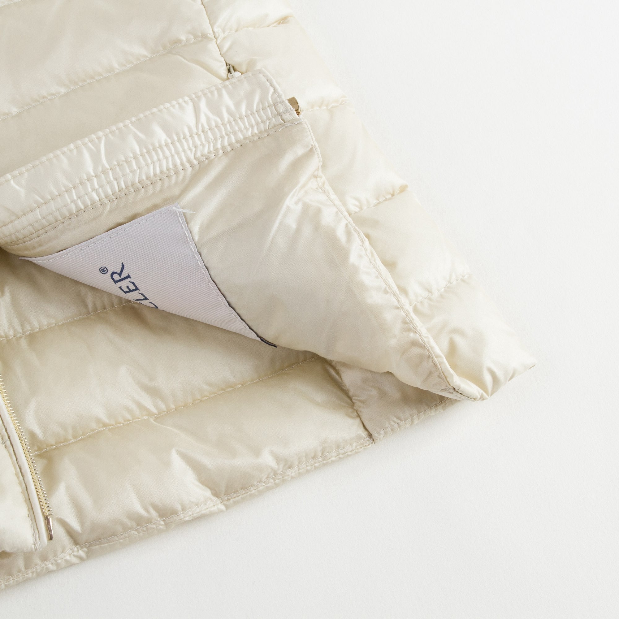 Girls Milk White Hidden Pocket Down Padded 'Ambrine' Jacket