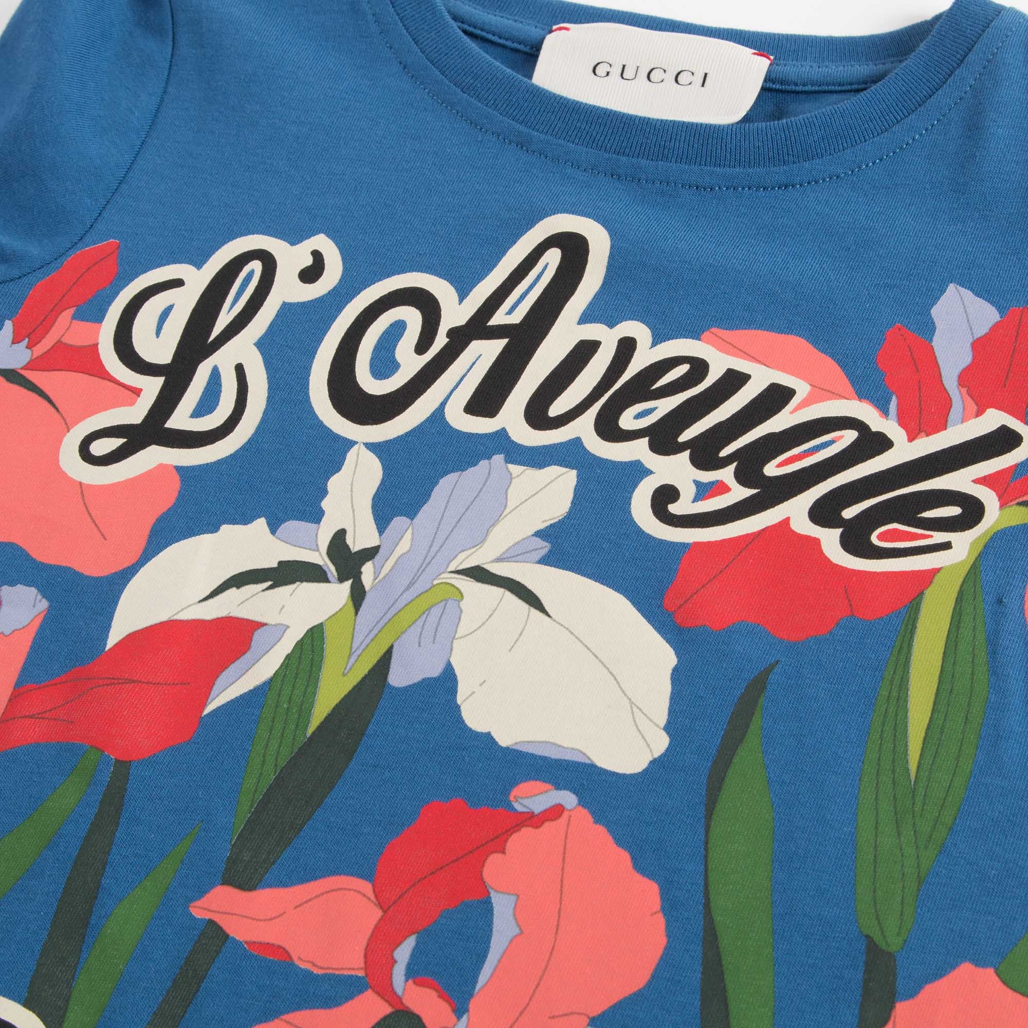 Girls Blue 'L'Aveugle Par Amour' T-Shirt