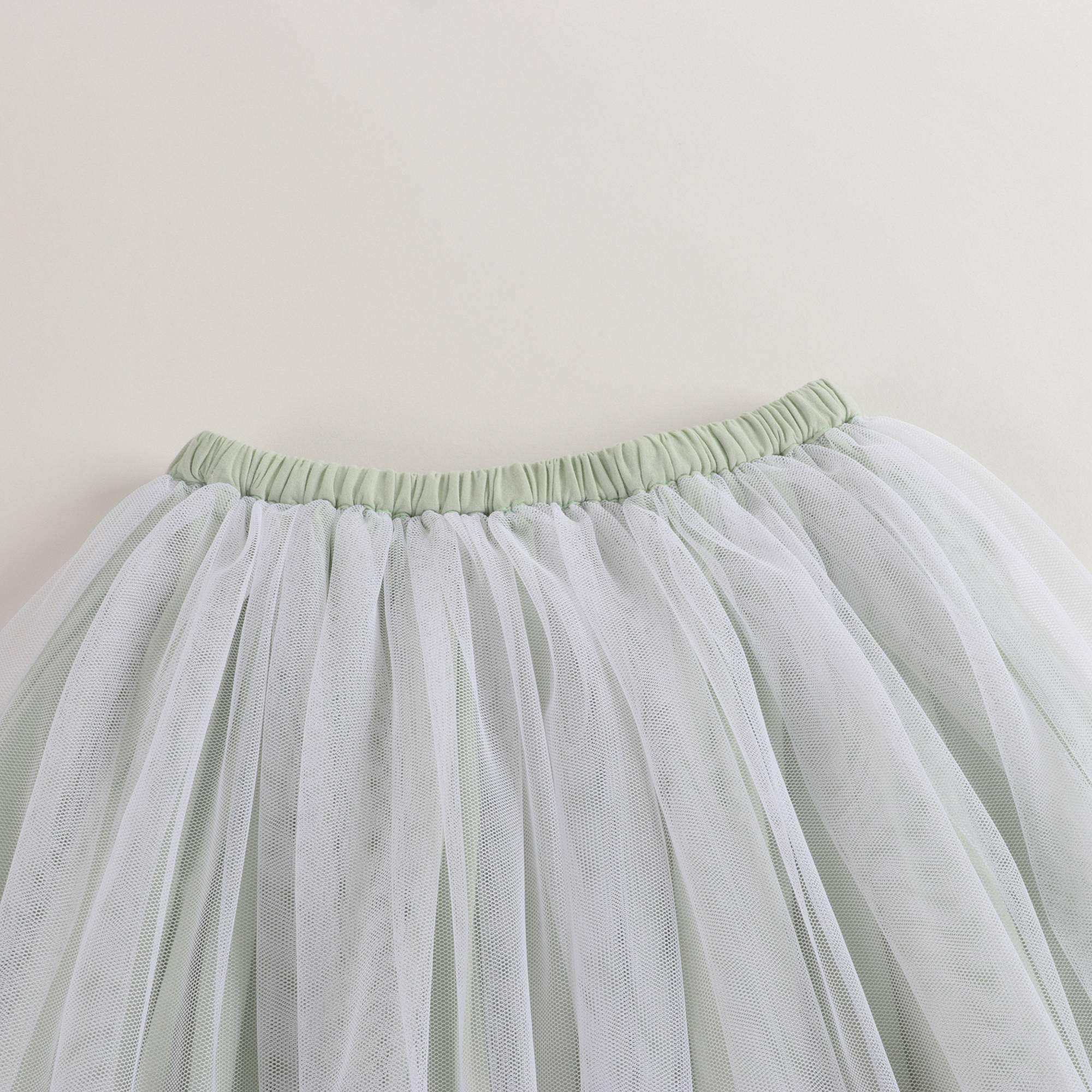 Girls Cyan Yarn Skirt