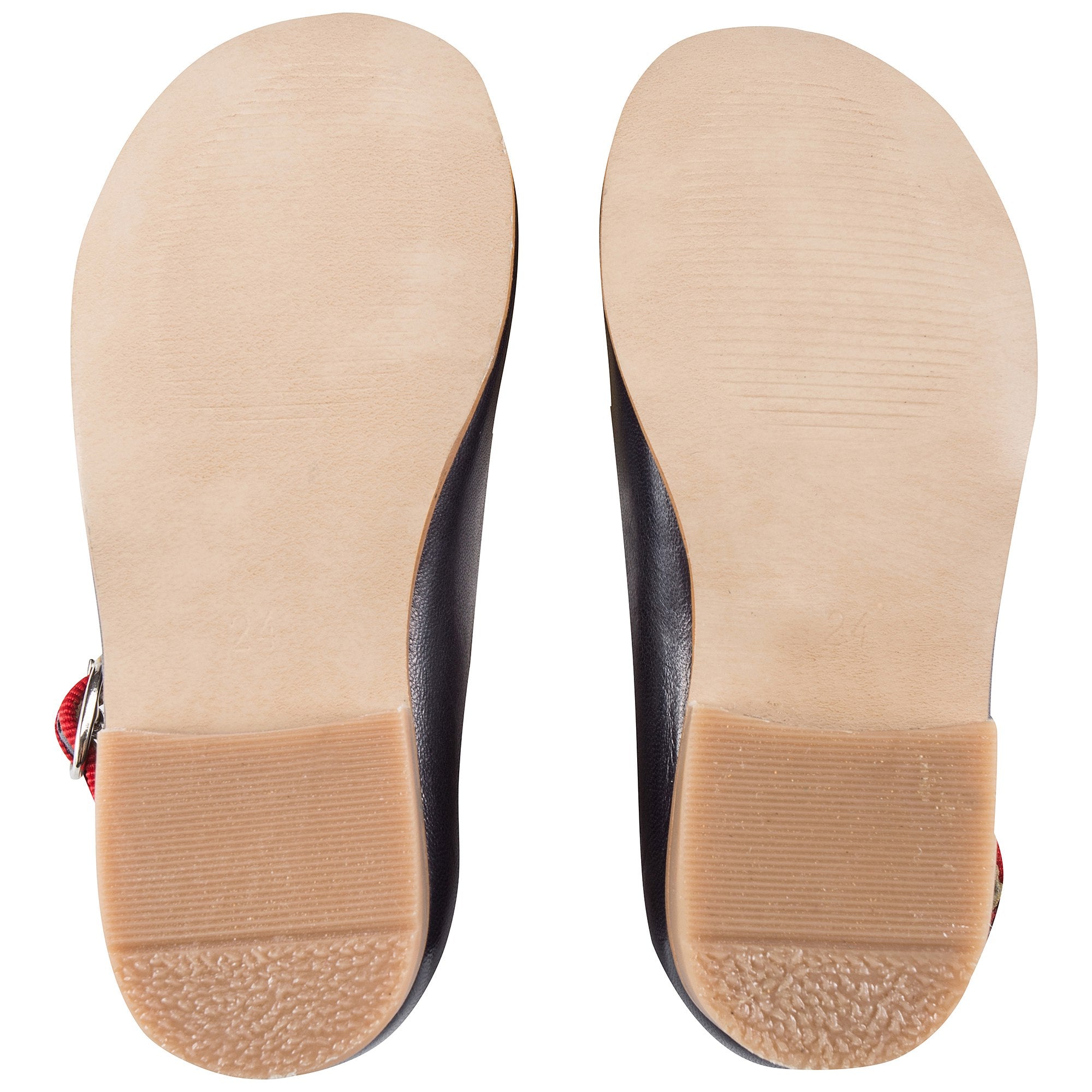 Girls Black Leather Shoes