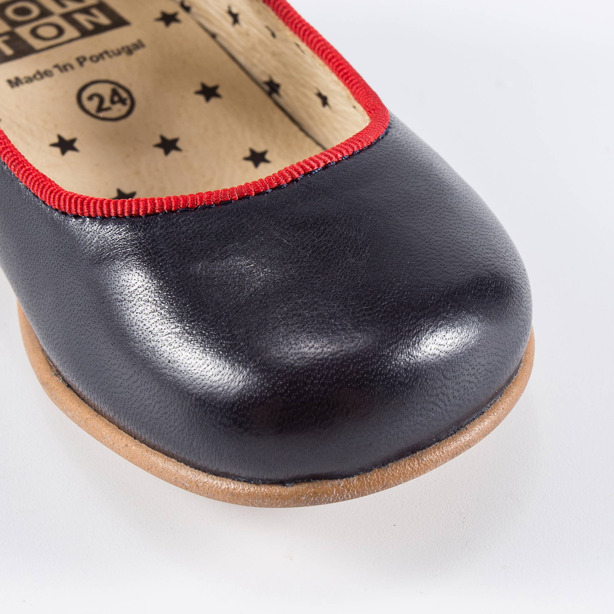 Girls Black Leather Shoes