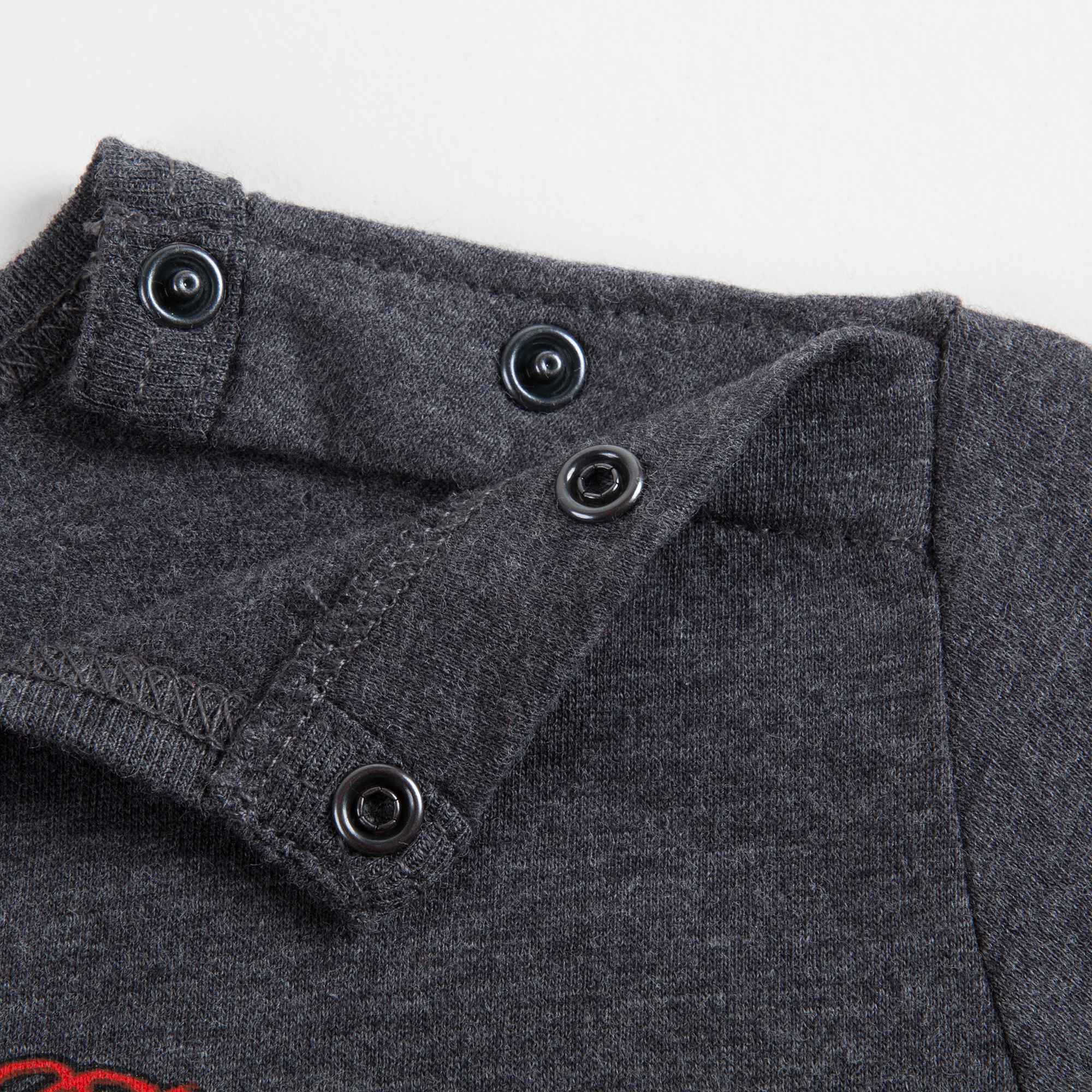 Baby Melange Grey Cotton T-shirt