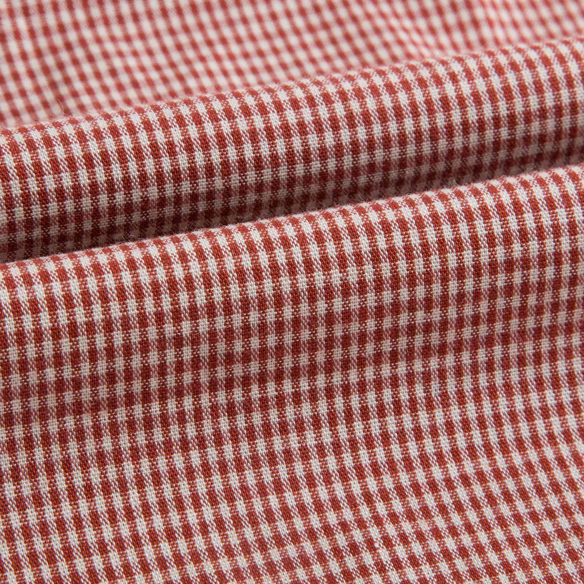 Baby Girls Red Micro Check Cotton Blouse