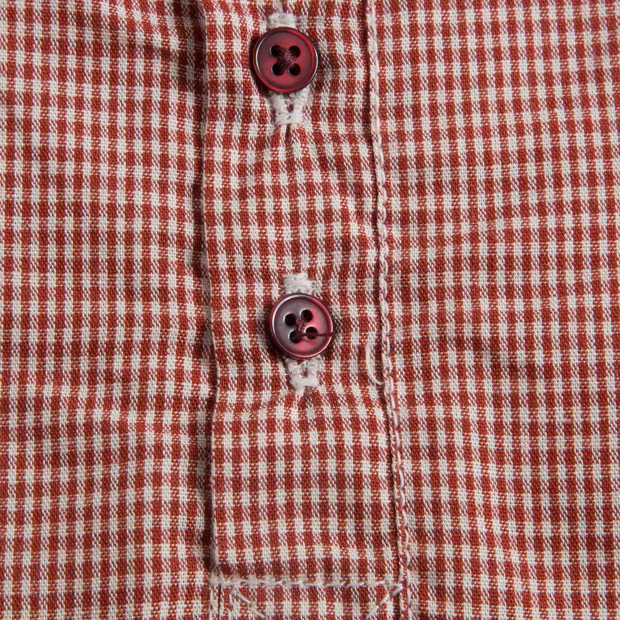 Baby Girls Red Micro Check Cotton Blouse