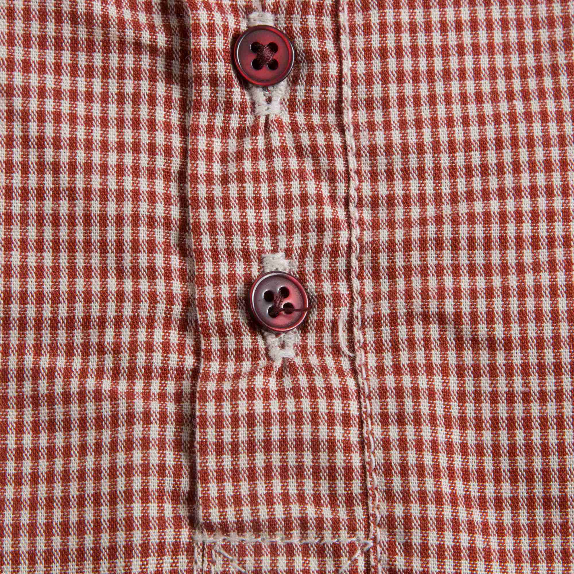 Baby Girls Red Micro Check Cotton Blouse