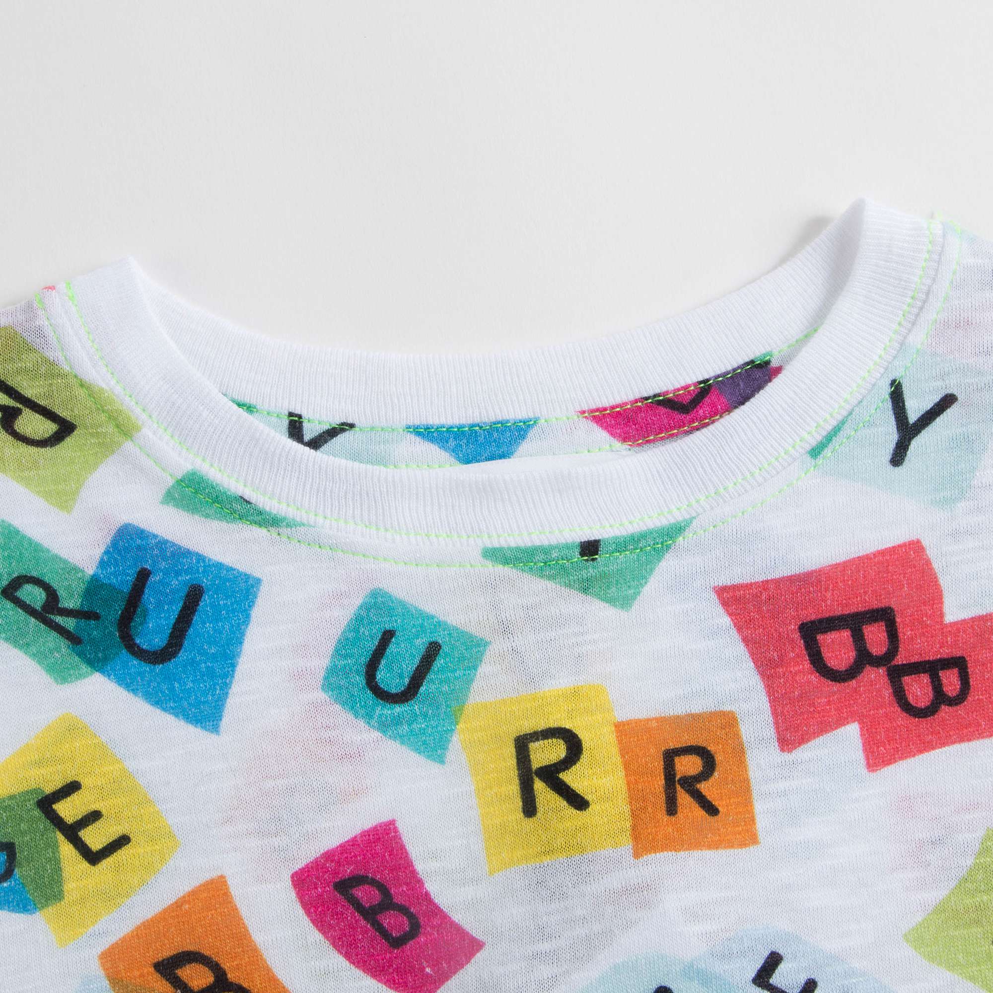 Girls White Logo Cotton T-shirt
