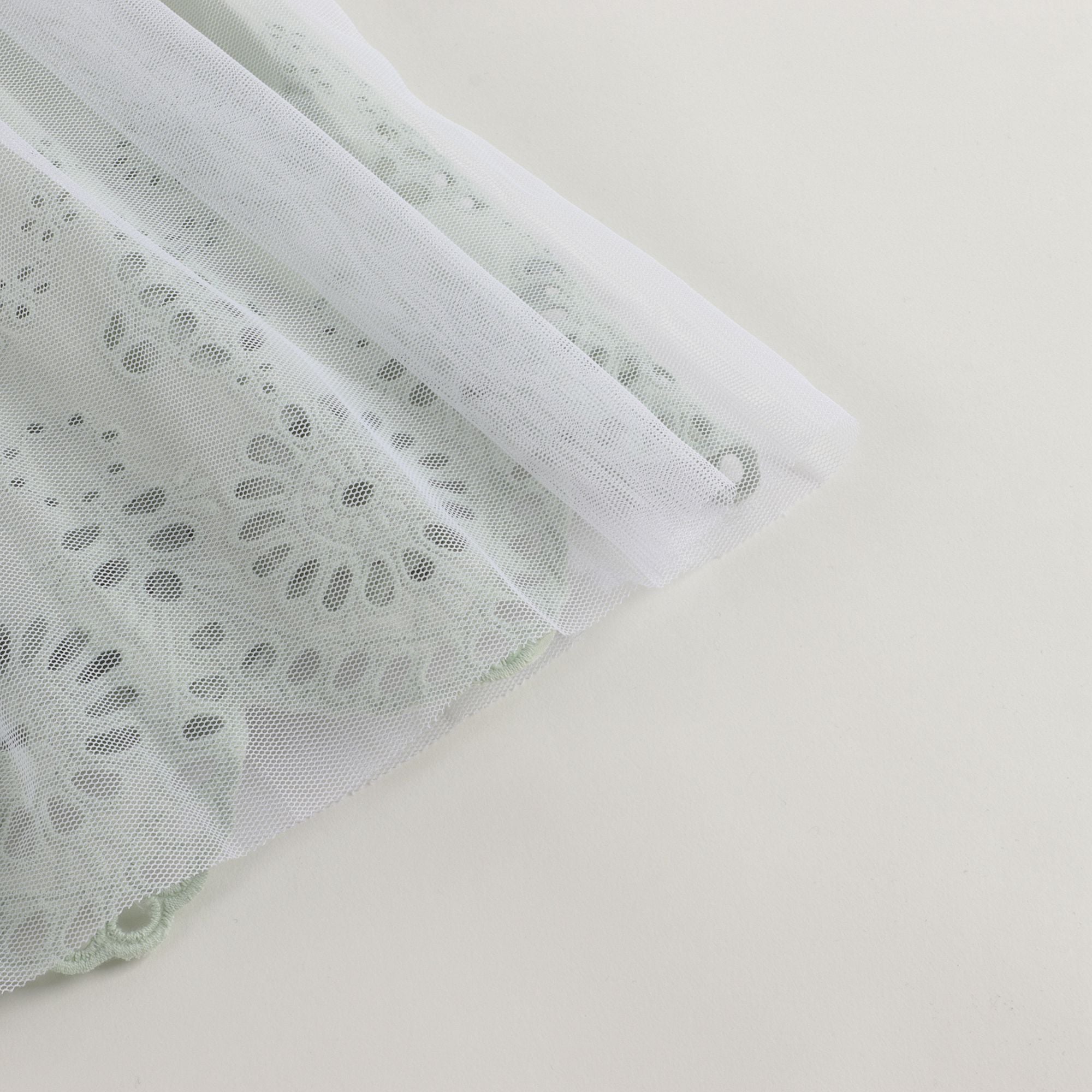 Girls Cyan Yarn Skirt
