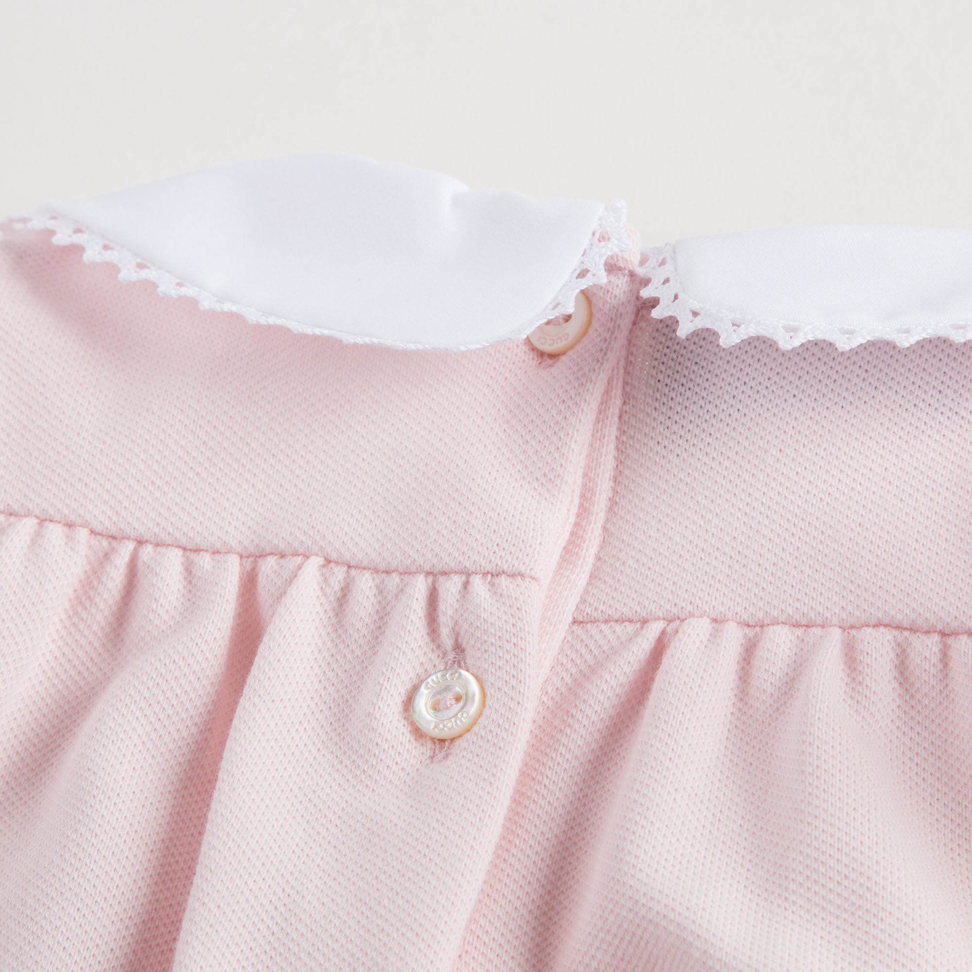 Baby Girls Pink Cotton Piqué Dress