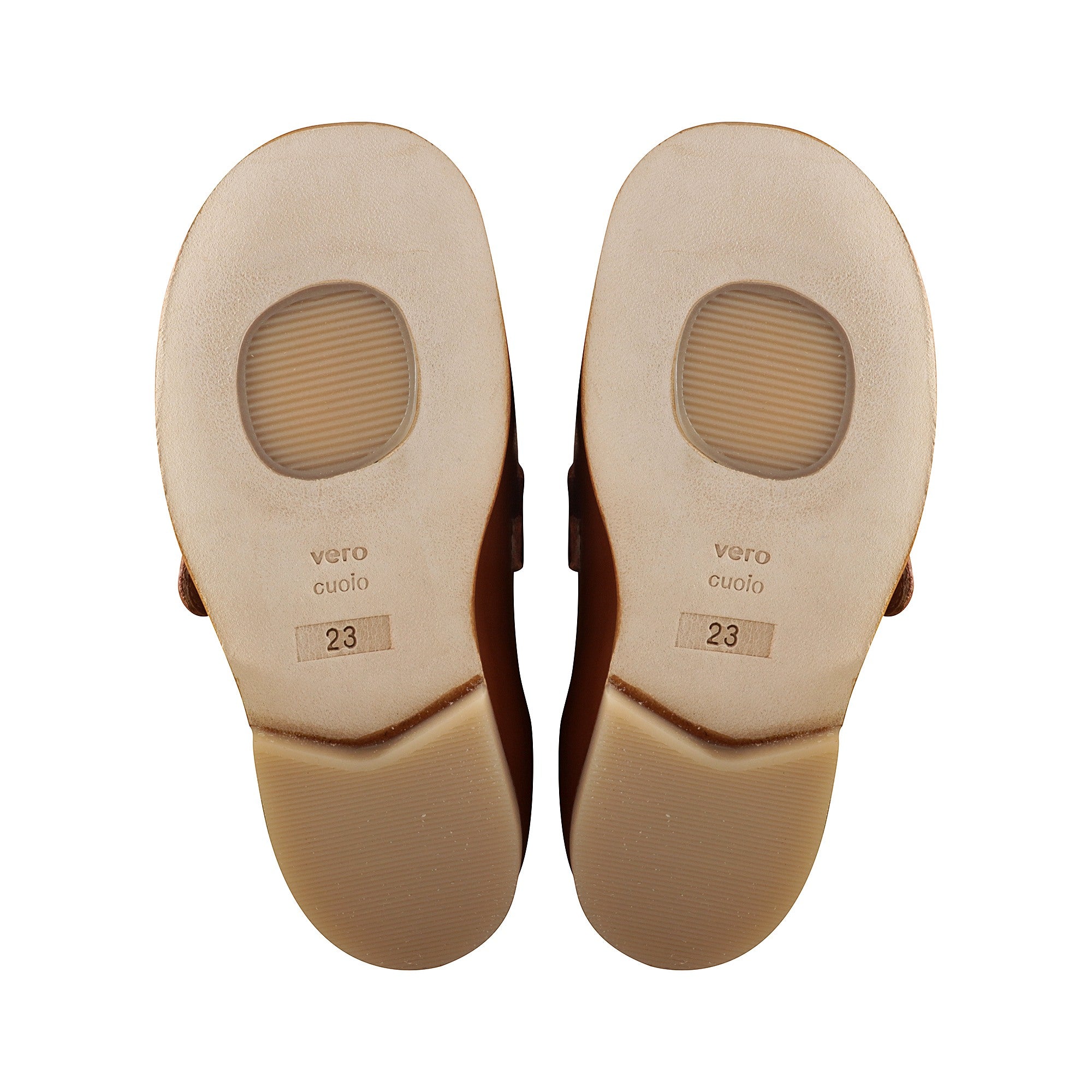 Girls Brown Leather Shoes